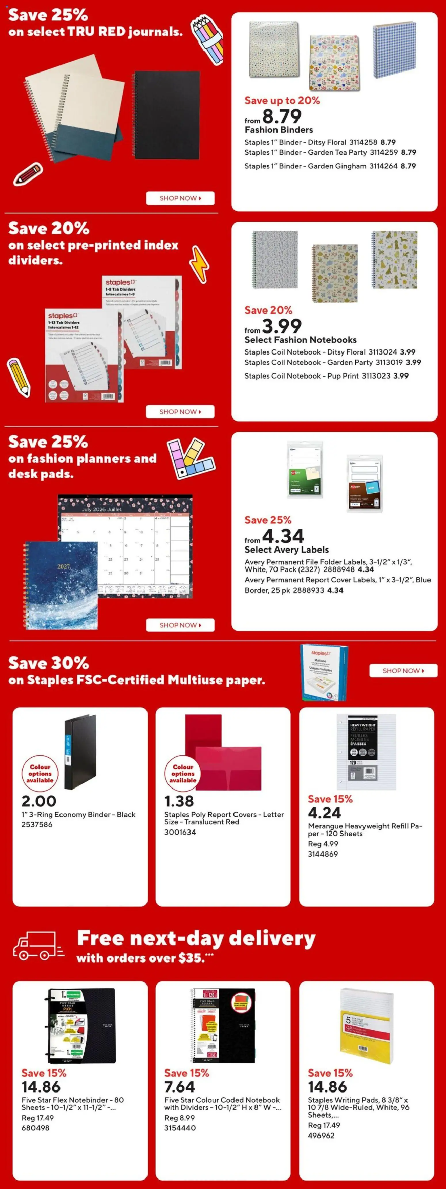 Staples flyer valid from Aug 28, 2026 | Page: 7