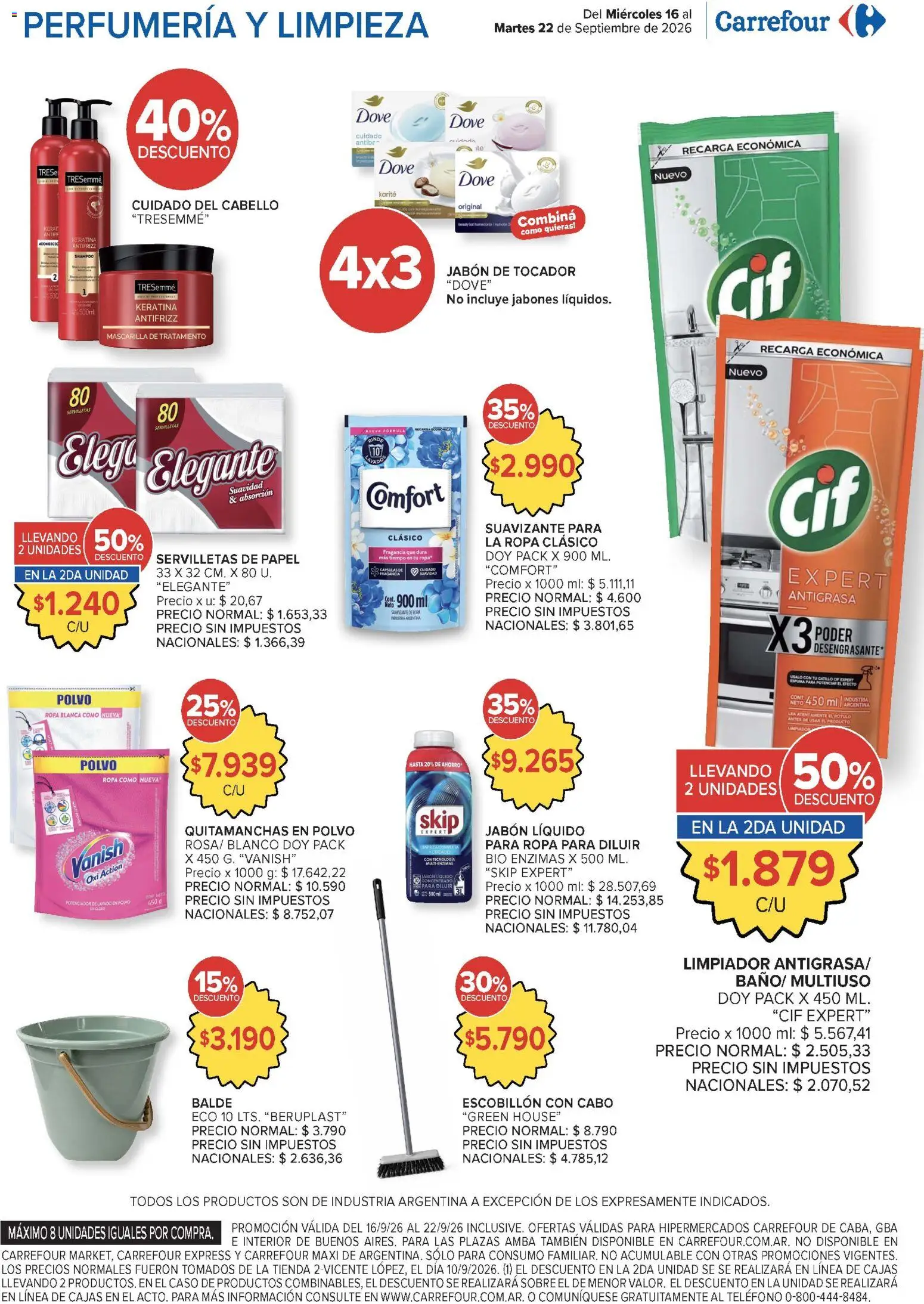 Carrefour - Carrefour Hiper Ofertas │ válido desde el 16/09/2026 | Página: 15 | Productos: Teléfono, Servilletas, Polvo, Jabón