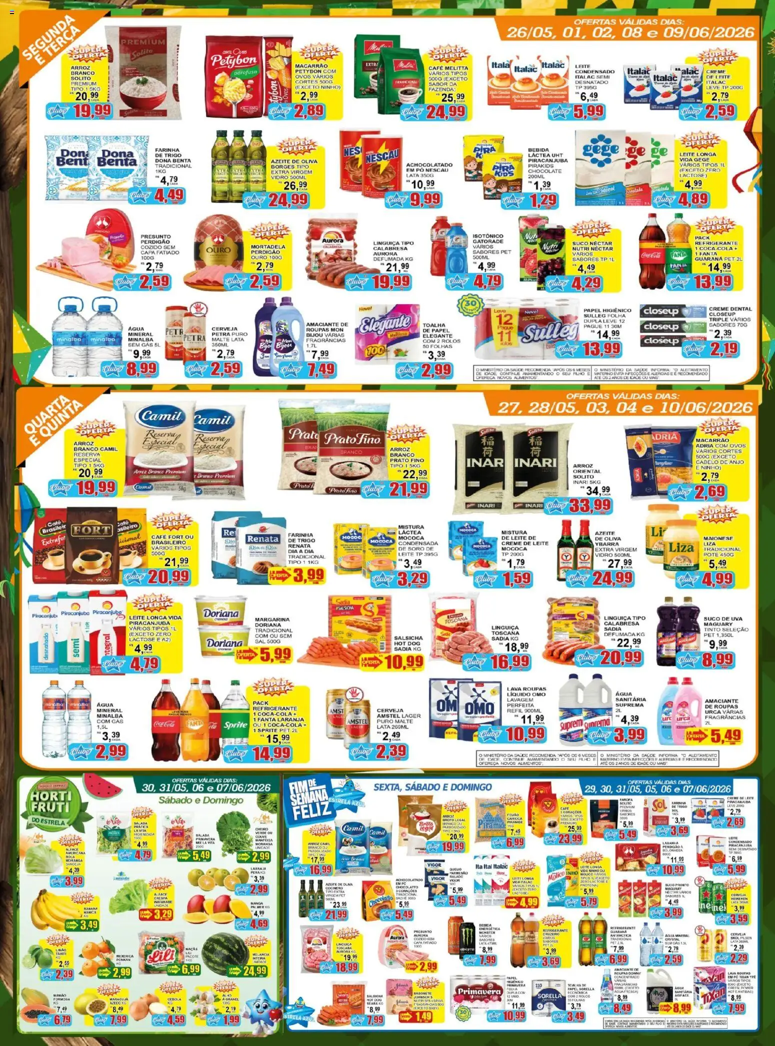 Estrela Azul Folheto - válido de 26.05.2026 | Página: 2 | Produtos: Fanta, Doriana, Chocolate, Presunto
