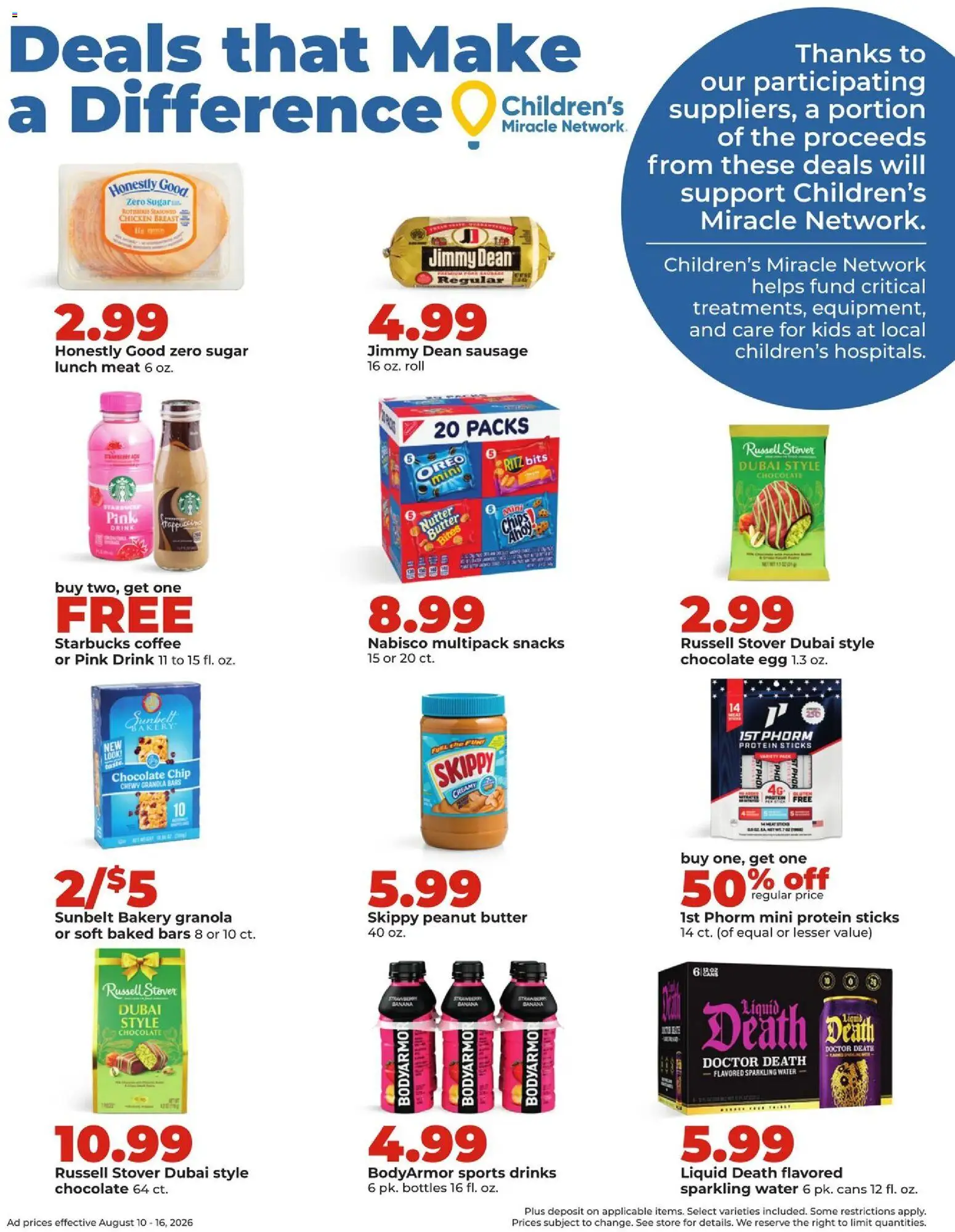 HyVee Weekly Ad - valid from 08/10/2026 | Page: 5 | Products: Bakery, Chocolate, Protein, Chocolate Chip