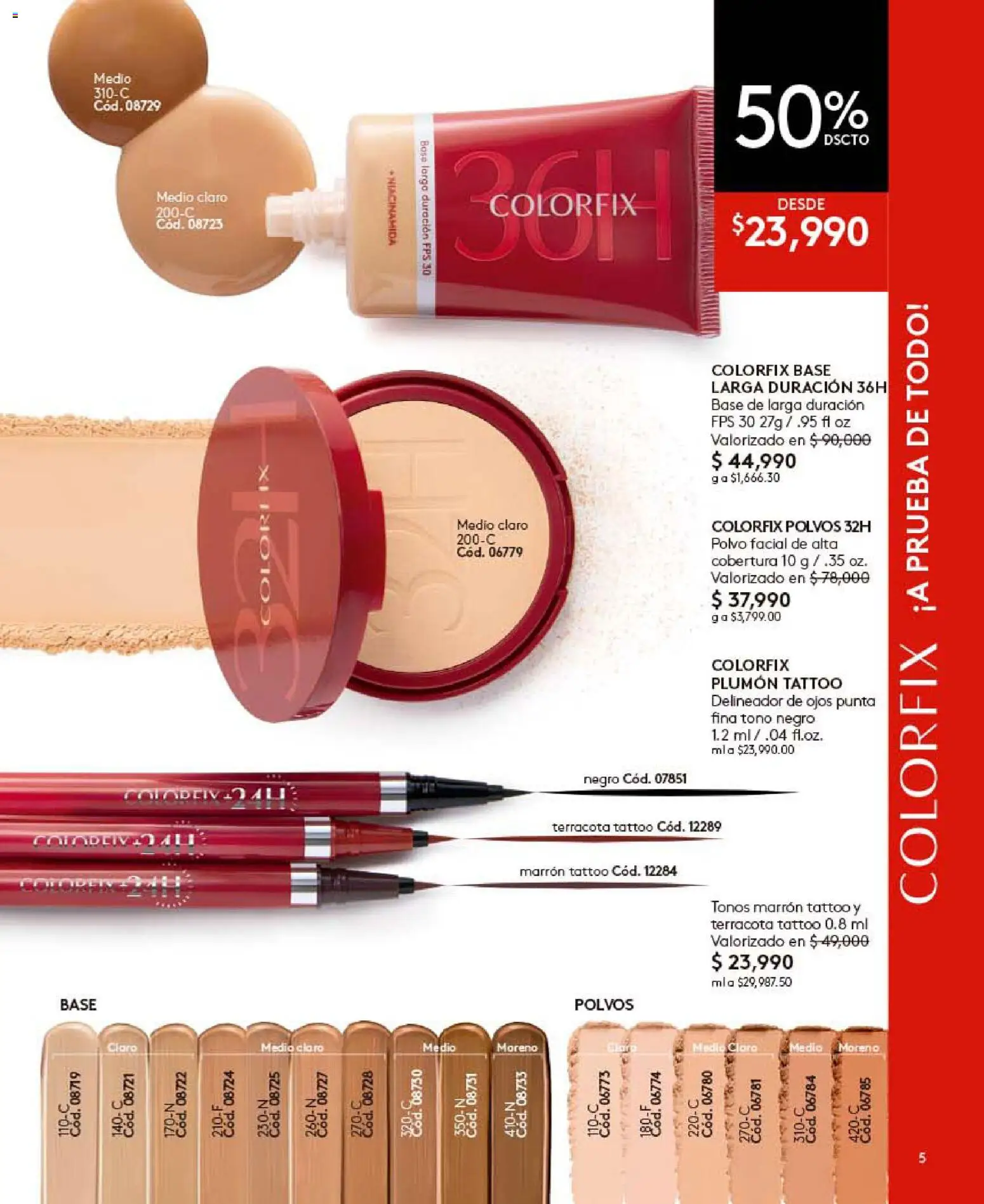 Ésika revista - valida desde el 26.06.2026 | Página: 5 | Productos: Polvo, Delineador de ojos, Delineador