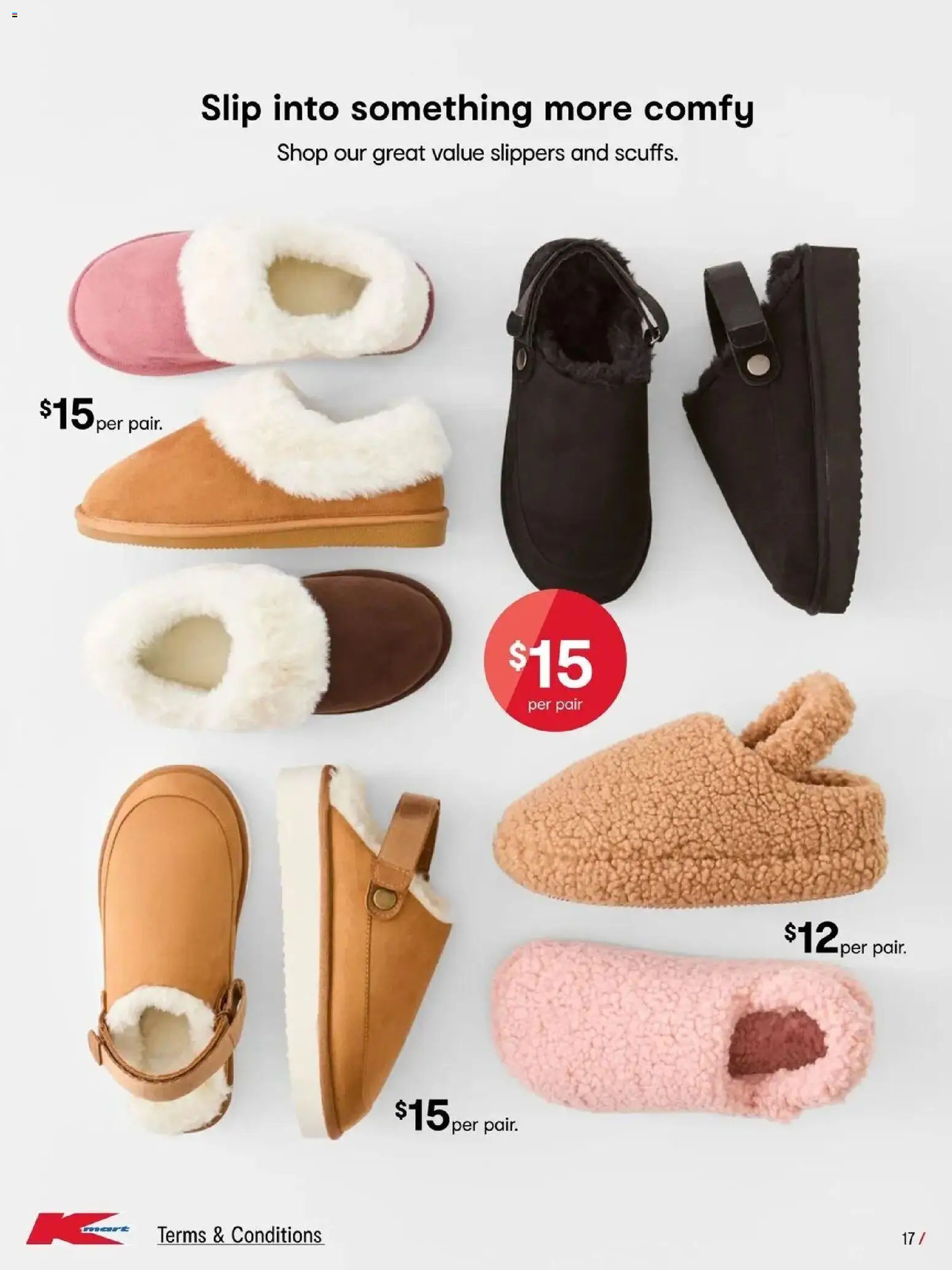 Kmart catalogue - valid from 15.04.2026 | Page: 17 | Products: Slip, Slippers