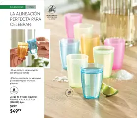 Vista previa de Juego de 8 vasos tequileros, Plástico. 4.1 x 4.1 x 5.9 cm (200323) 4 pts, nuevo folleto de la tienda, válido en México a partir del 08.05.2026 | Página: 10