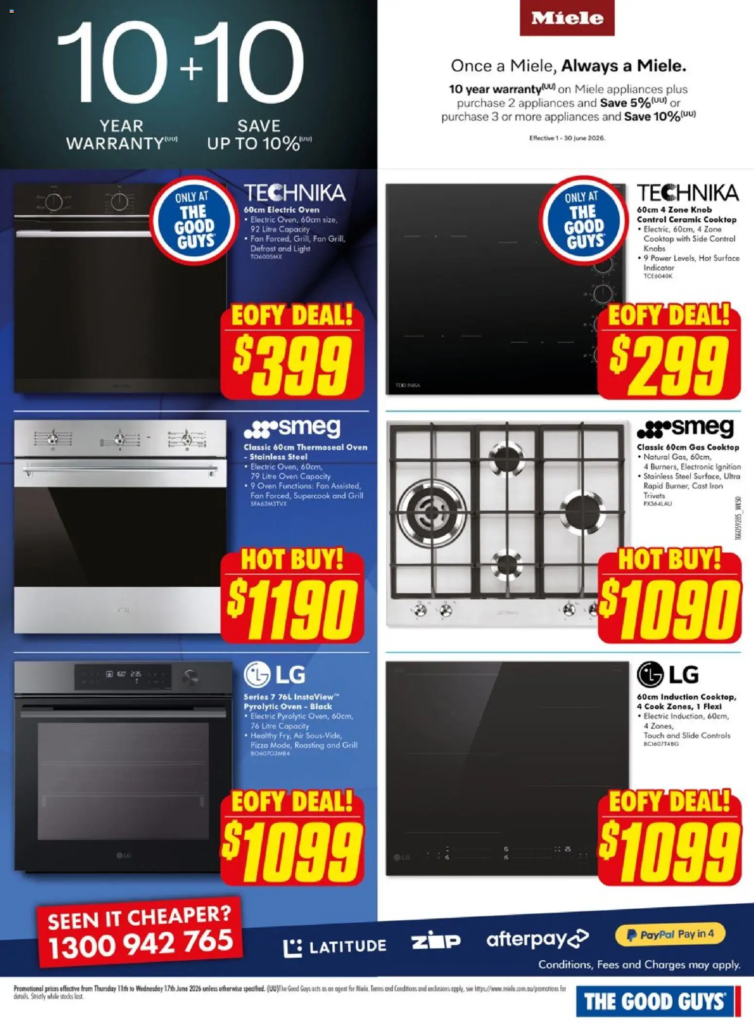 The Good Guys catalogue - valid from 11.06.2026 | Page: 13 | Products: Light, Oven, Grill, Iron