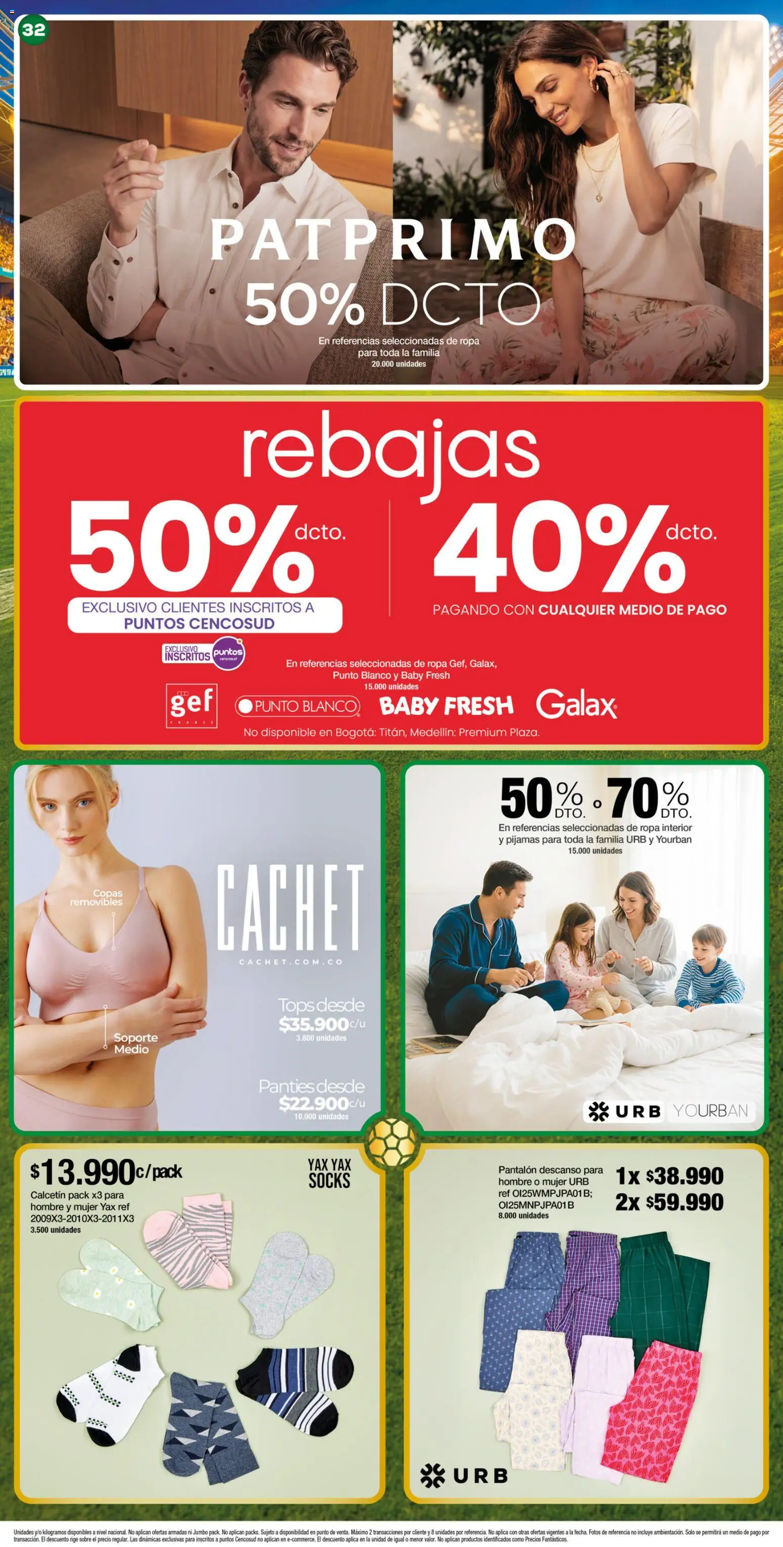 Jumbo revista - valida desde el 25/06/2026 | Página: 32 | Productos: Sobre, Ropa, Ropa interior
