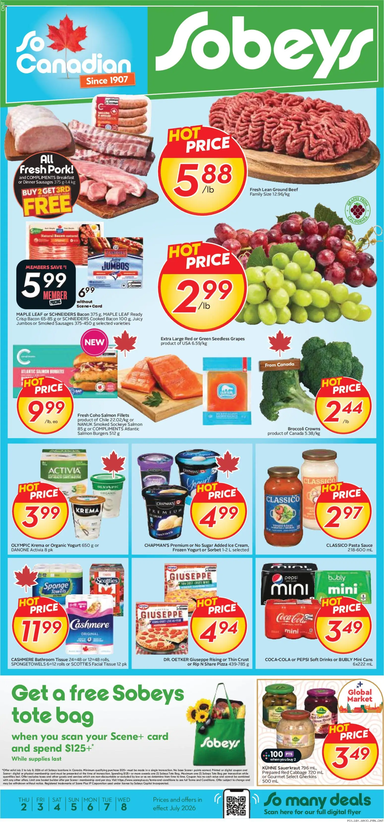 Sobeys flyer valid from Jul 2, 2026 | Page: 1