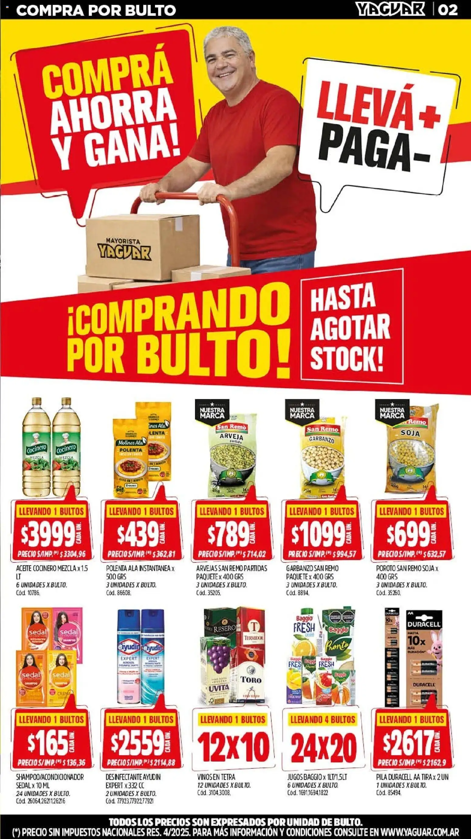 Yaguar - Oferta Semanal Salta │ válido desde el 18.05.2026 | Página: 2 | Productos: Arveja, Desinfectante, Pila, Arvejas