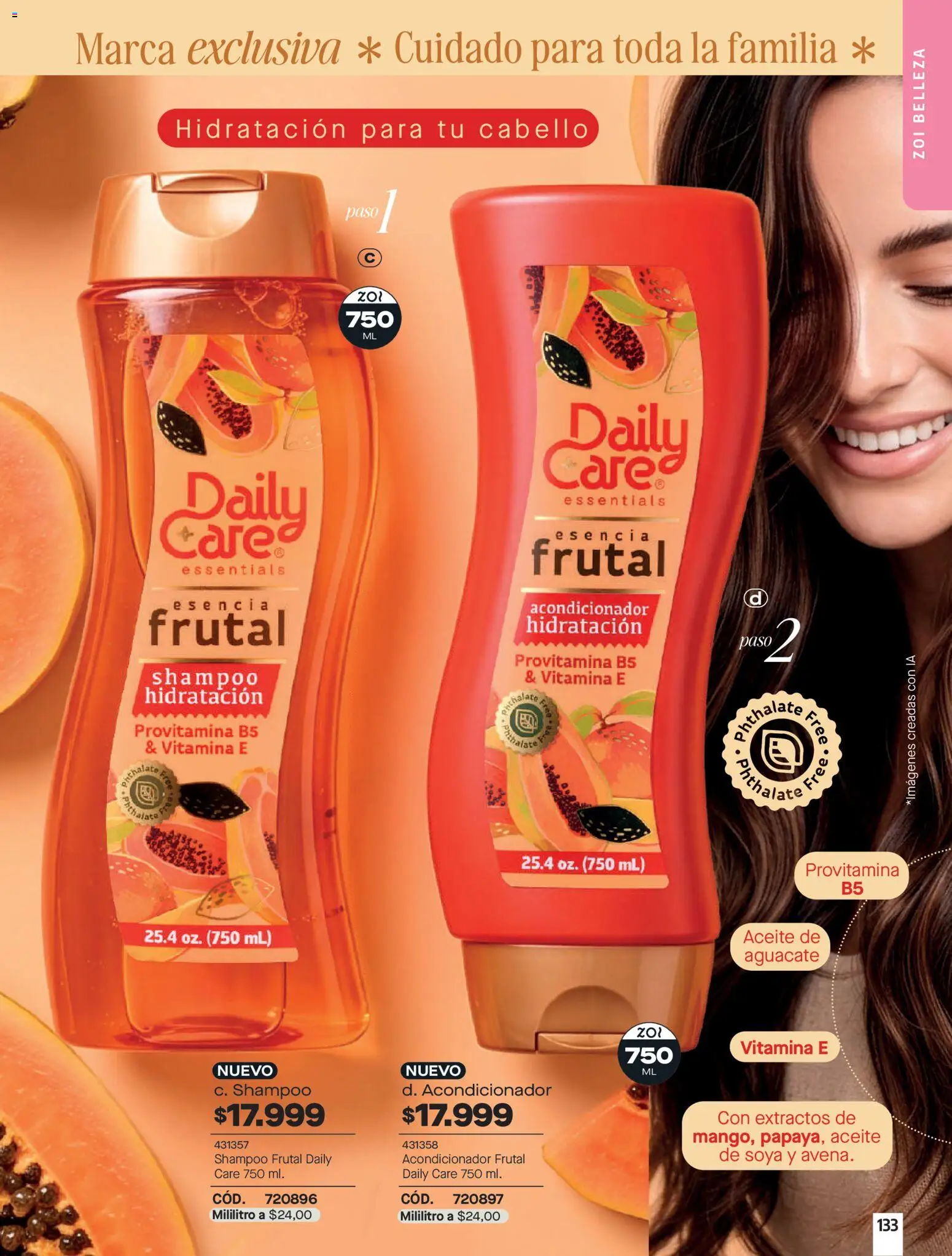 Carmel revista - valida desde el 01/10/2026 | Página: 133 | Productos: Aguacate, Aceite de aguacate, Shampoo, Acondicionador