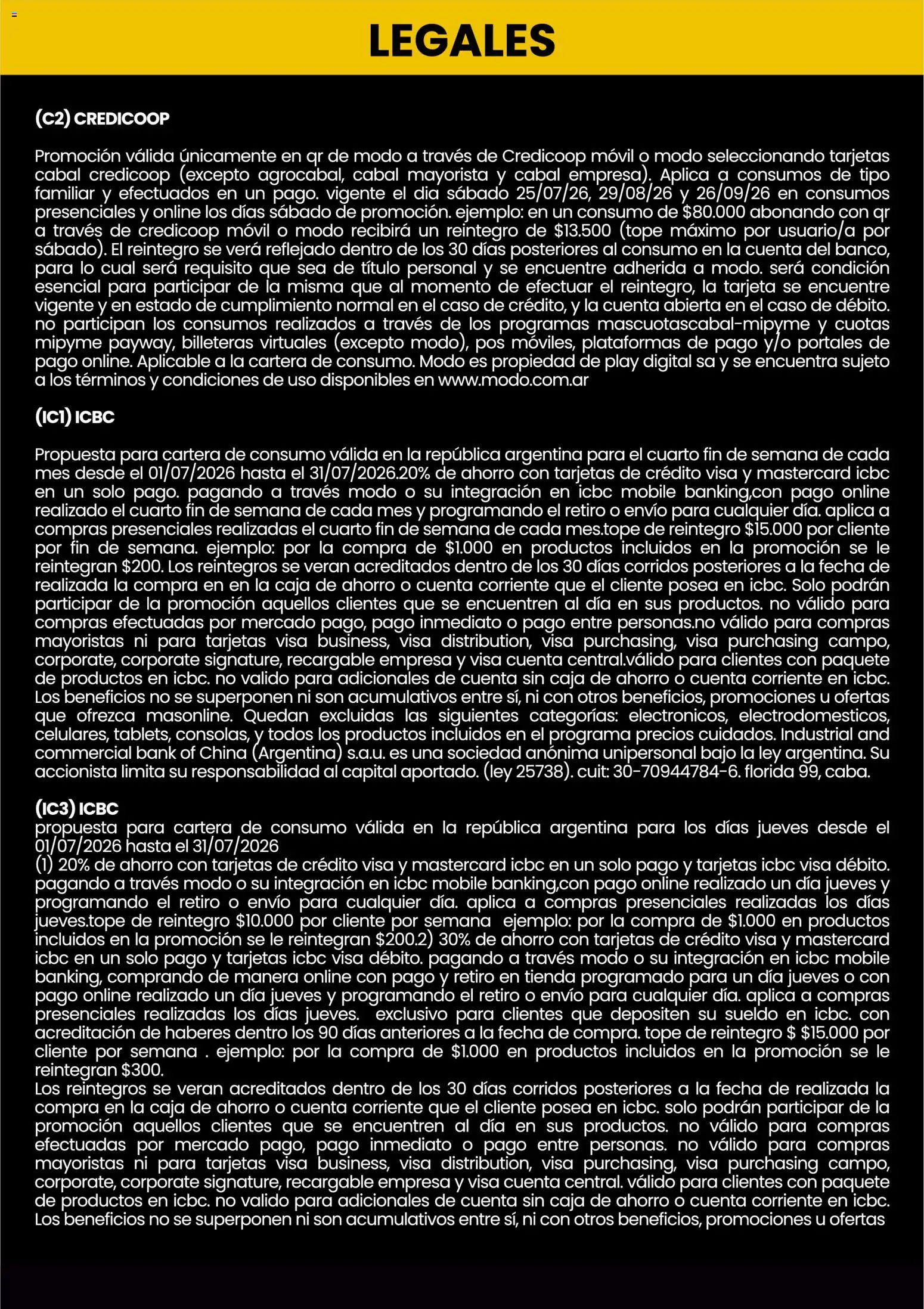 Changomas ofertas │ válido desde el 01/07/2026 | Página: 9 | Productos: Movil, Cartera, Caja