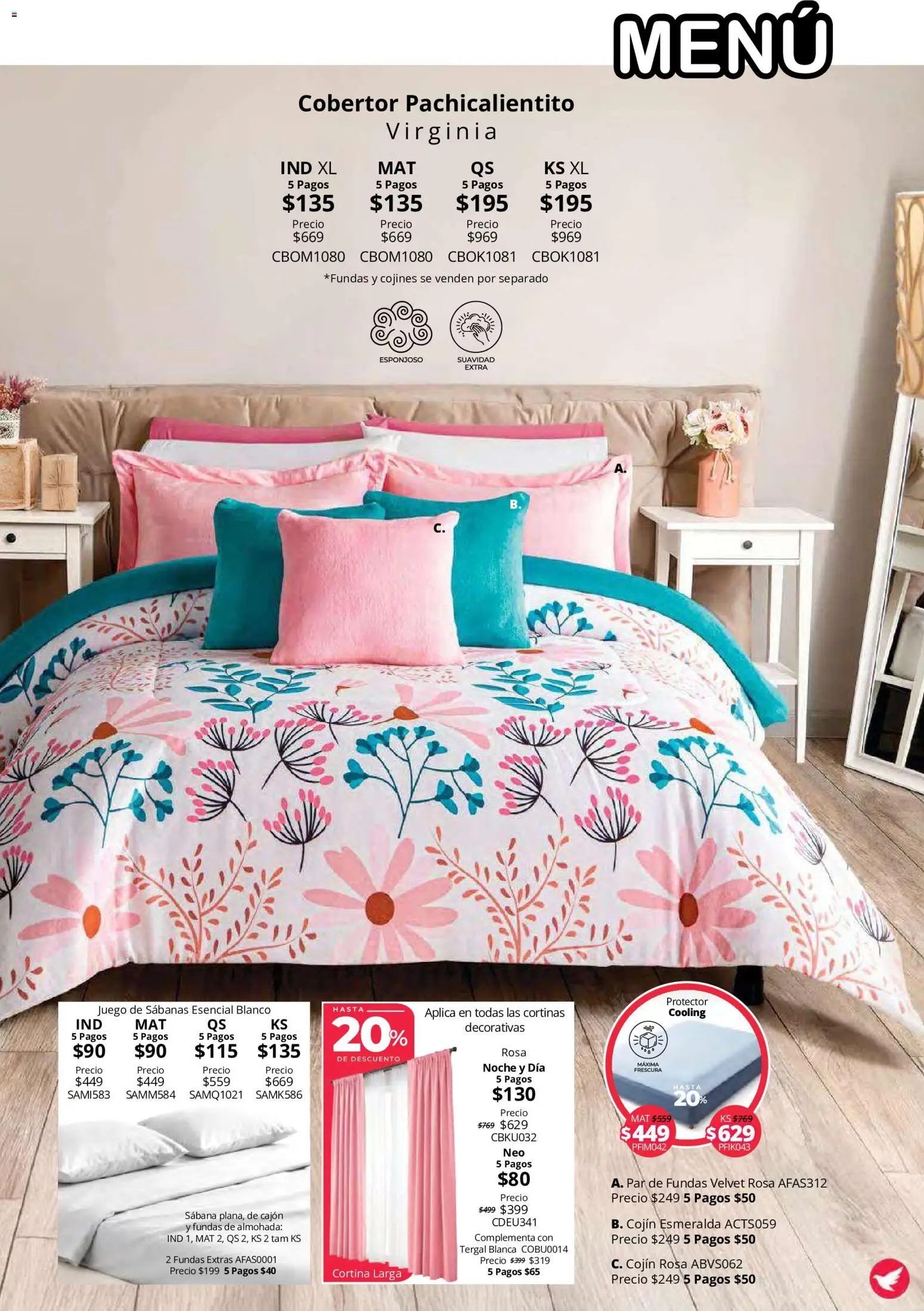 Nuevas ofertas de Colchas Concord válidas en toda la República Mexicana desde el 15/10/2026. ¡Encuentra las mejores ofertas en Colchas Concord catálogo Colección Cobertor Calor de Hogar! | Página: 27