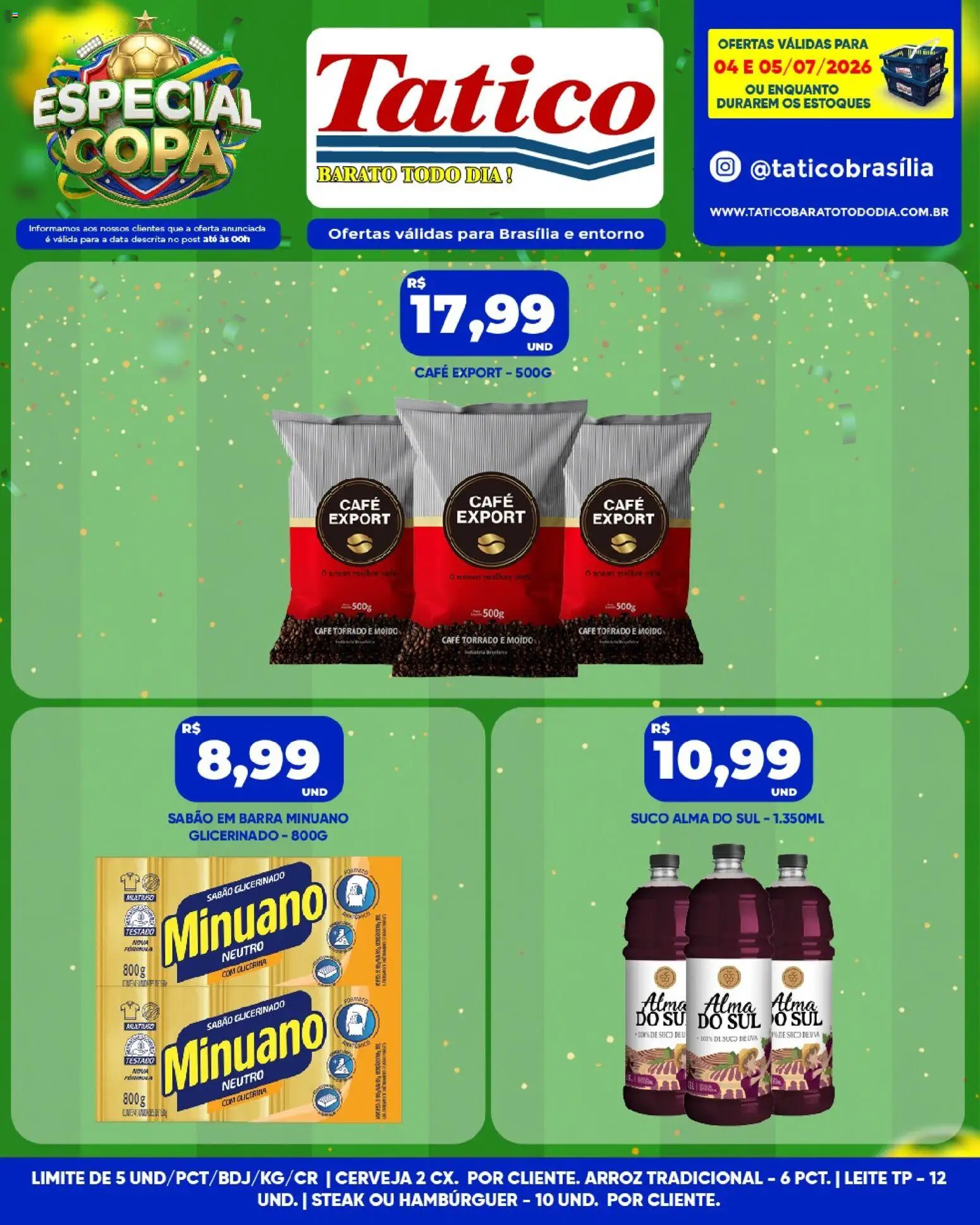 Tatico Folheto - válido de 06/07/2026 | Página: 27 | Produtos: Sabão, Suco, Copa, Arroz