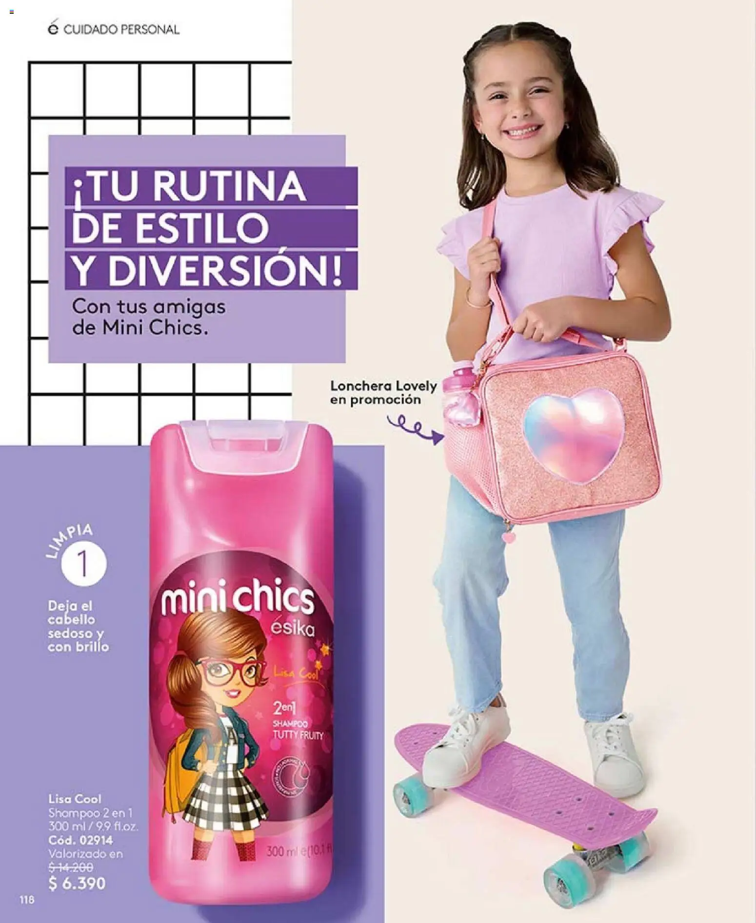 Catálogo Ésika Campaña 4 │ válido desde el 15.02.2026 | Página: 118 | Productos: Brillo, Lonchera, Shampoo