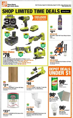 Preview of Home Depot weekly flyer / circulaire from shop Home Depot valid from Aug 6, 2026