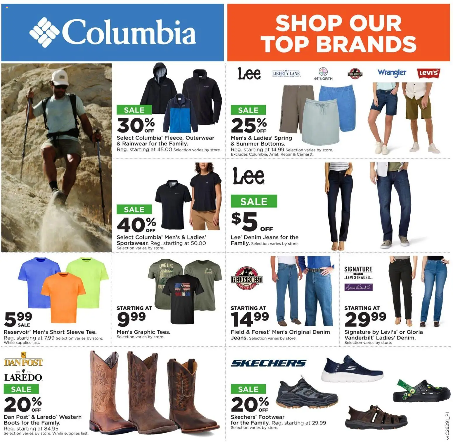Mills Fleet Farm Weekly Ad - valid from 07/13/2026 | Page: 5 | Products: Boots, Jeans, Rainwear