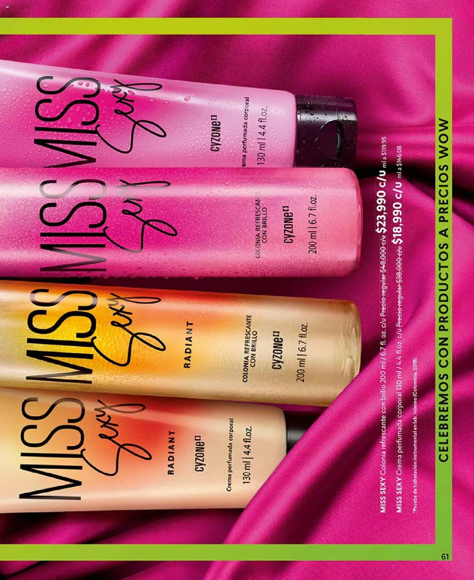 CyZone revista - valida desde el 17.07.2026 | Página: 73 | Productos: Crema, Brillo