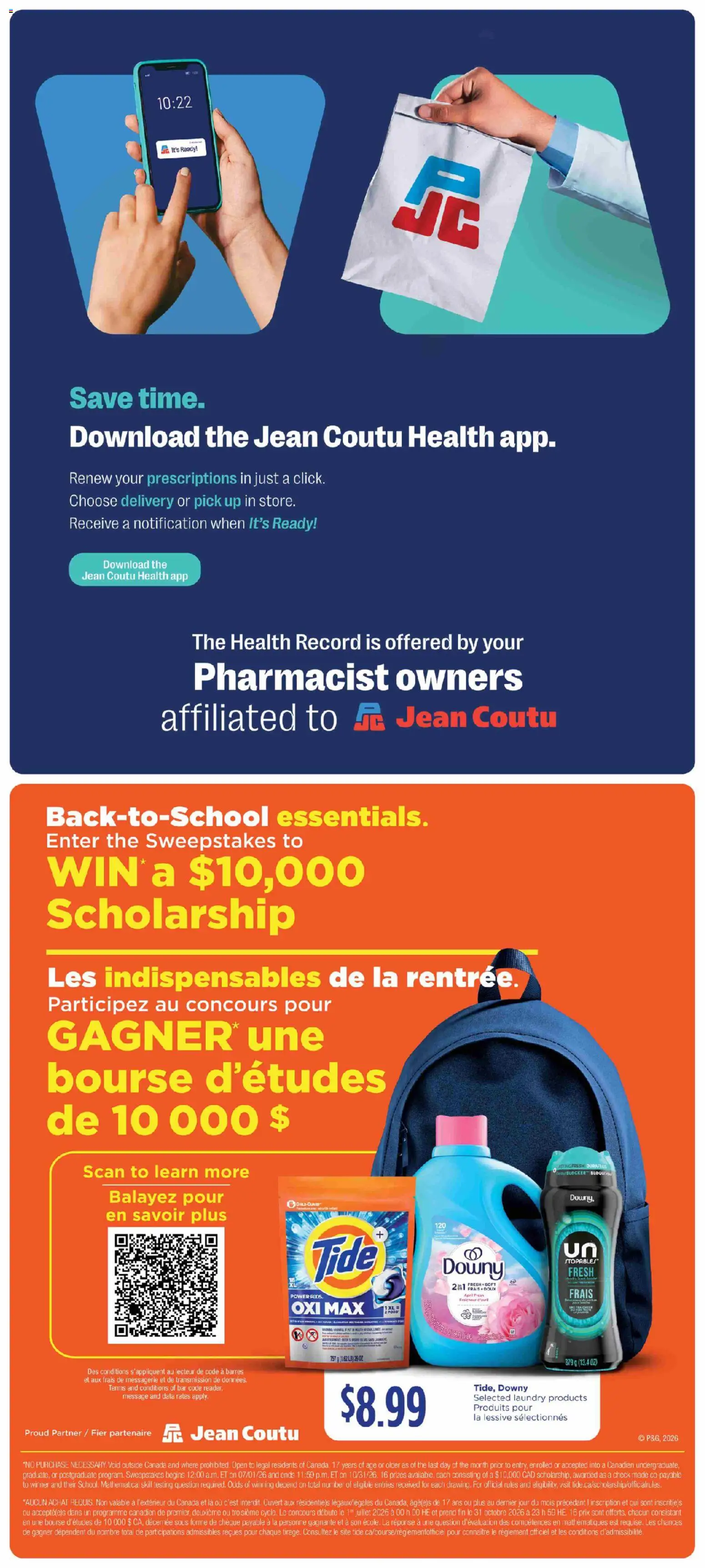 Jean Coutu flyer valid from Sep 10, 2026 | Page: 10