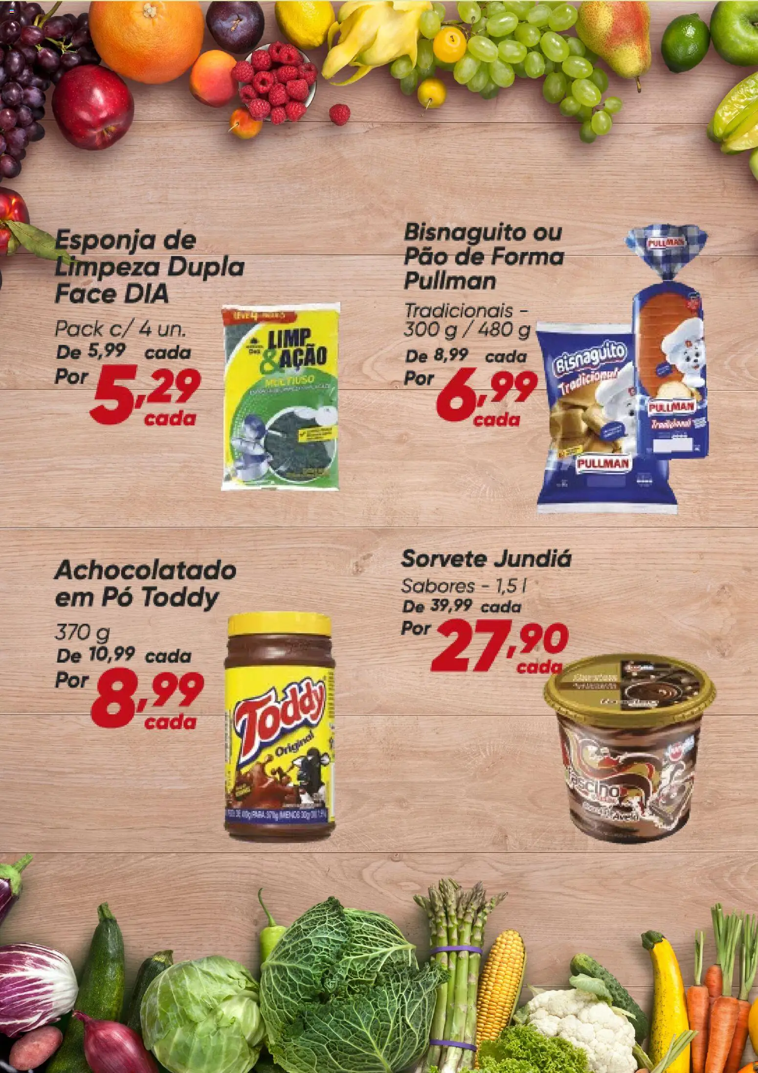 Dia Folheto - válido de 20/08/2026 | Página: 5 | Produtos: Pó, Esponja, Achocolatado, Pão de forma