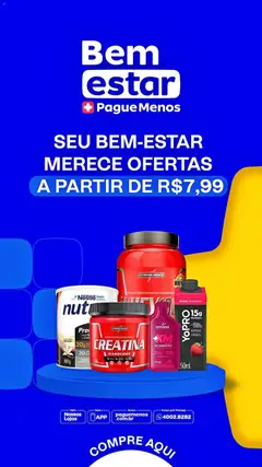 Pague Menos ofertas Bem Estar - Pré-Visualização do folheto da loja Pague Menos, válido de 31/08/2026