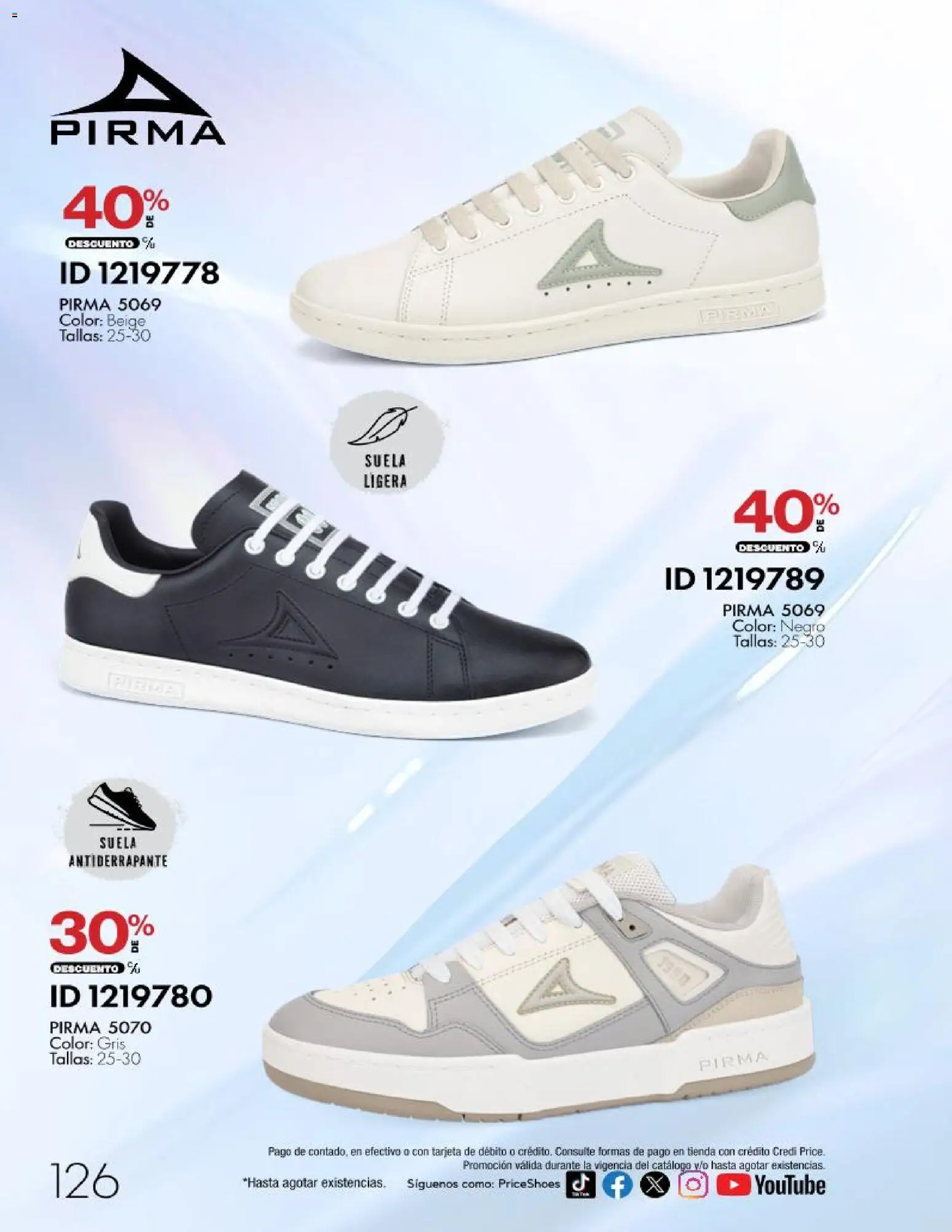 Nuevas ofertas de Price Shoes válidas en toda la República Mexicana desde el 28/10/2026. ¡Encuentra las mejores ofertas en Price Shoes catálogo 10 pagos sin intereses! | Página: 126