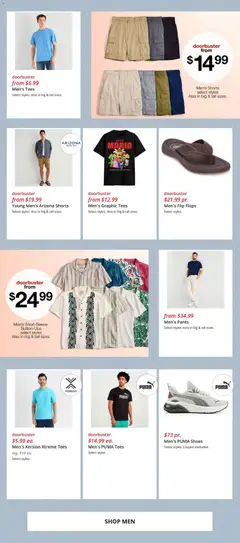 Preview of JCPenney weekly ads valid from 07/02/2026 | Page: 5 | Products: Pants, Shorts, Flops