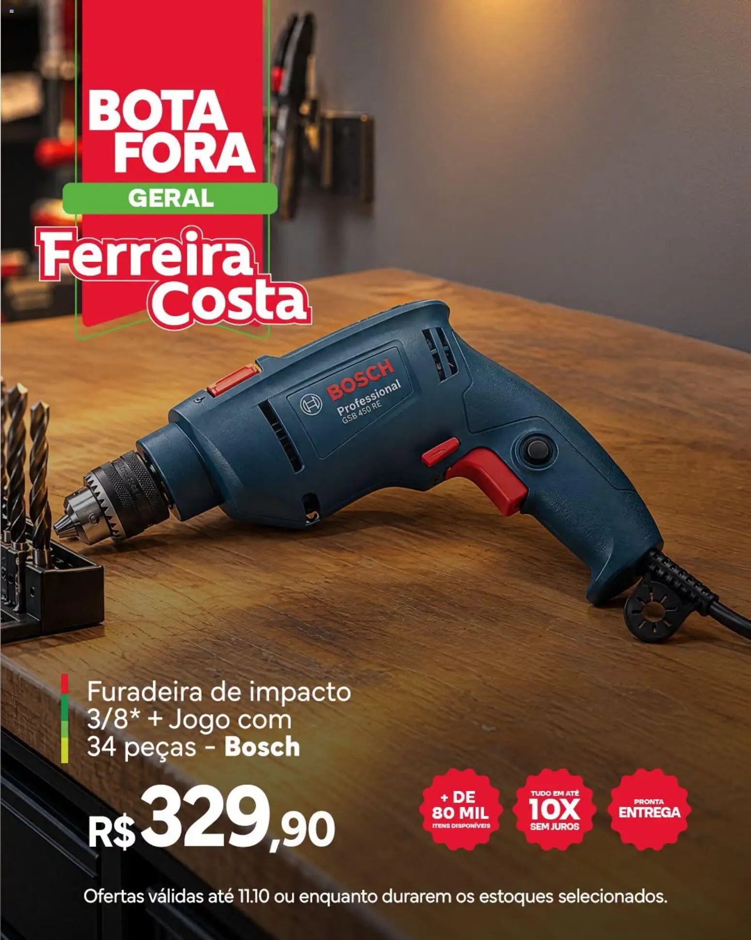 Ferreira Costa Folheto - válido de 23/09/2026 | Página: 3 | Produtos: Furadeira de impacto, Furadeira