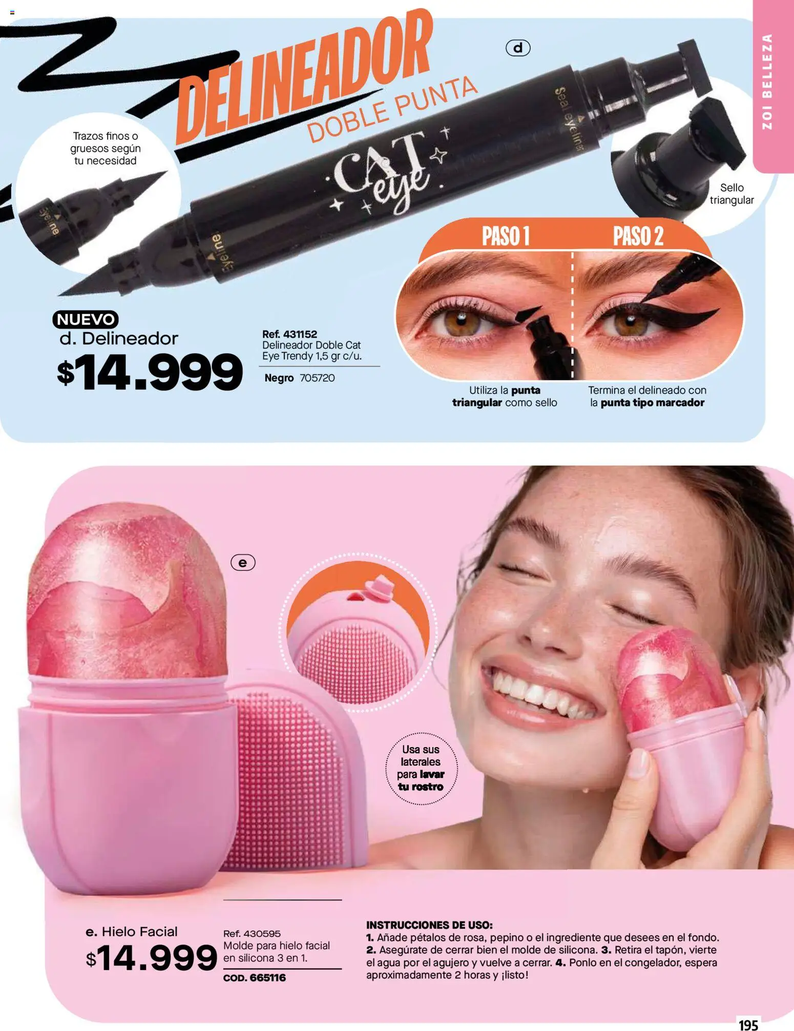 Carmel revista - valida desde el 01/04/2026 | Página: 195 | Productos: Agua, Hielo, Molde, Delineador