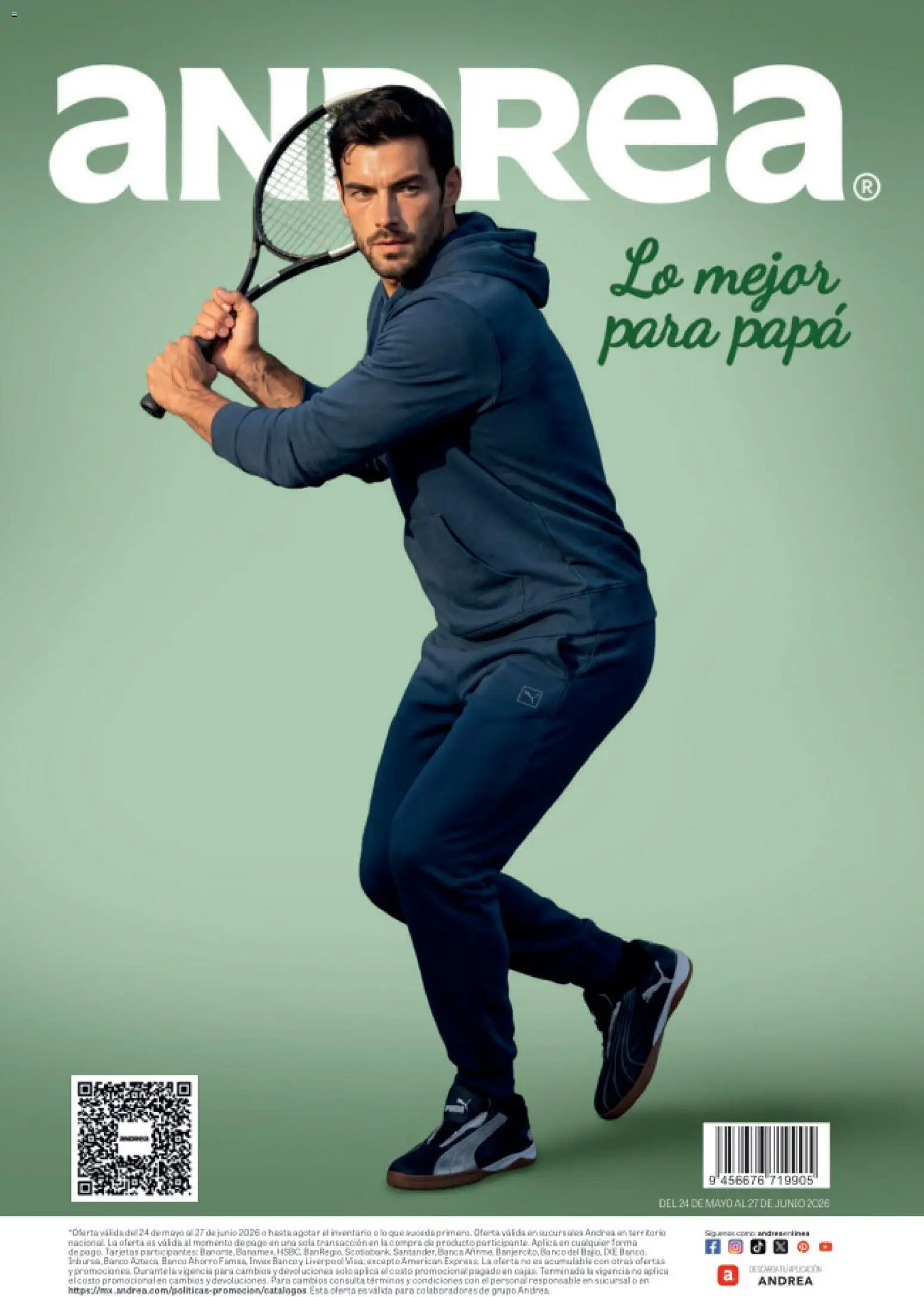 Nuevas ofertas de Andrea válidas en toda la República Mexicana desde el 24.05.2026. ¡Encuentra las mejores ofertas en Andrea catálogo Para papá! | Página: 84