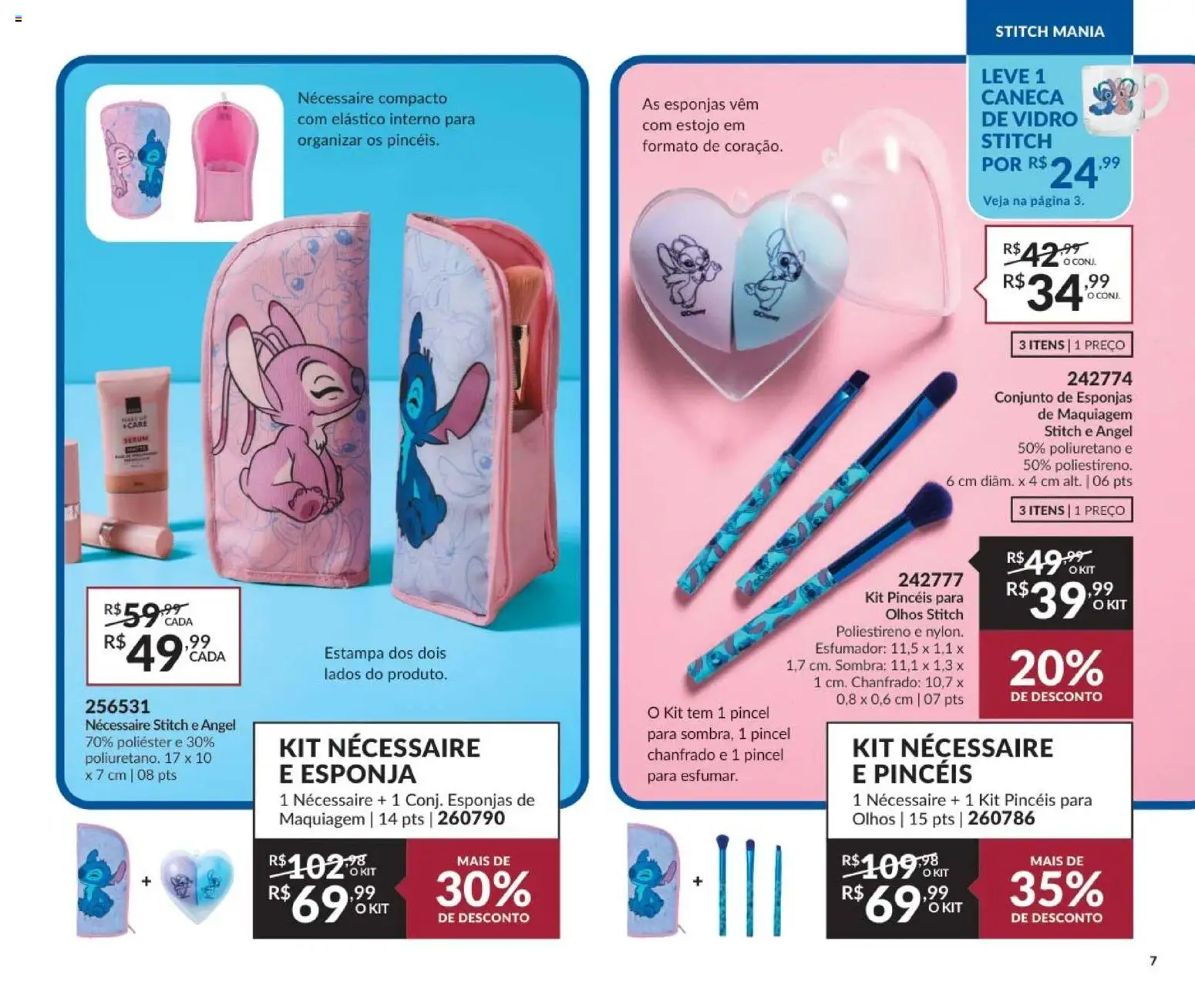 Avon Folheto - válido de 21/05/2026 | Página: 7 | Produtos: Pincel, Esponja, Necessaire, Caneca