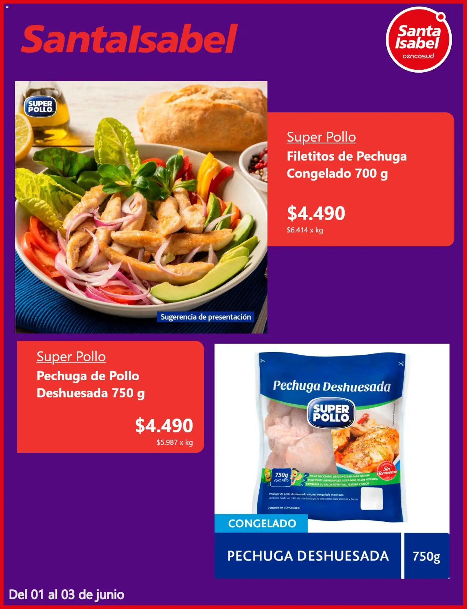 Santa Isabel Cyber Day │ válido desde el 01.06.2026 | Página: 4 | Productos: Pollo