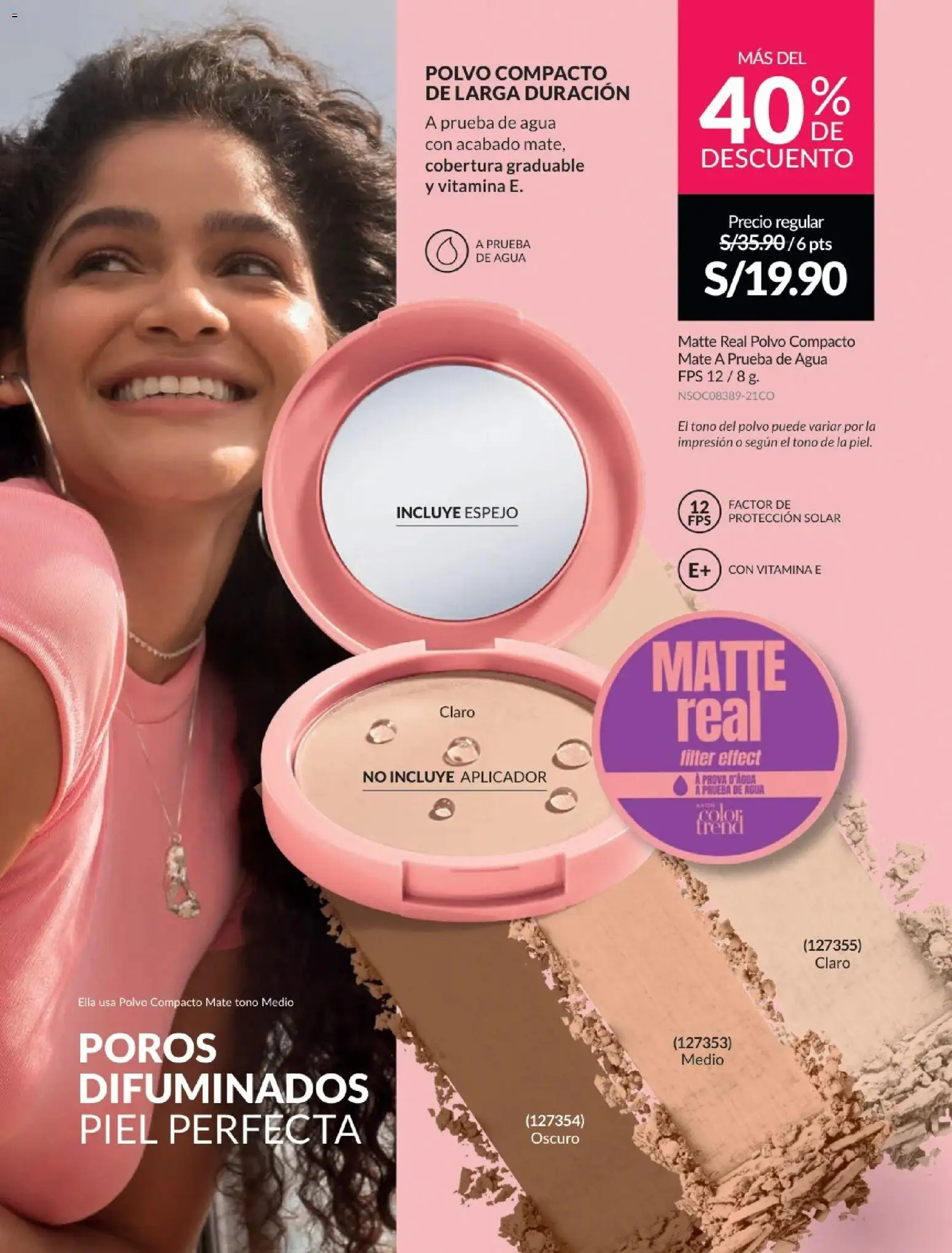 Catálogo Avon válido desde 24.05.2026 | Página: 66 | Productos: Espejo, Polvo