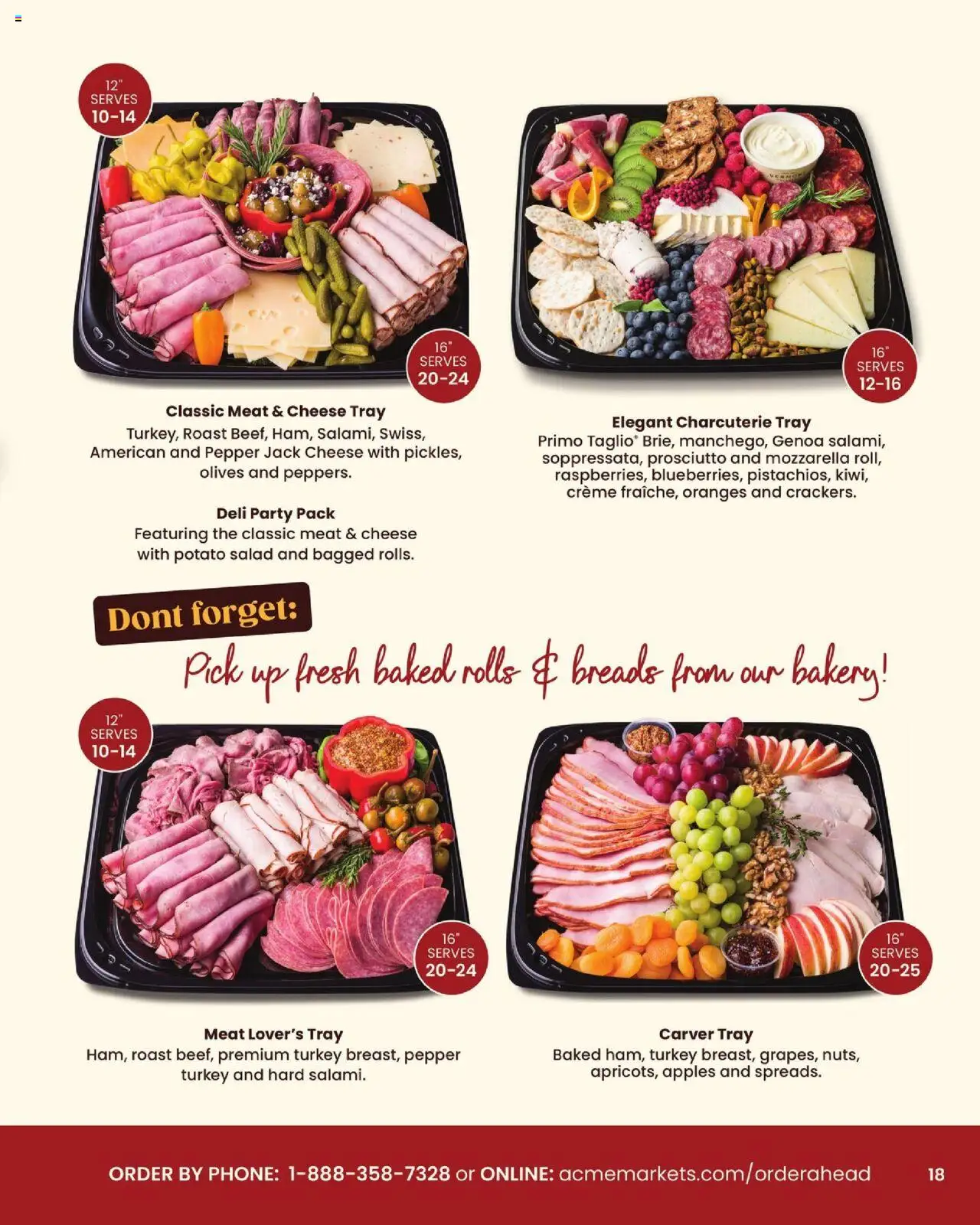 Acme Entertaining Guide - valid from 10/03/2025 | Page: 19 | Products: Bakery, Meat, Pepper, Mozzarella