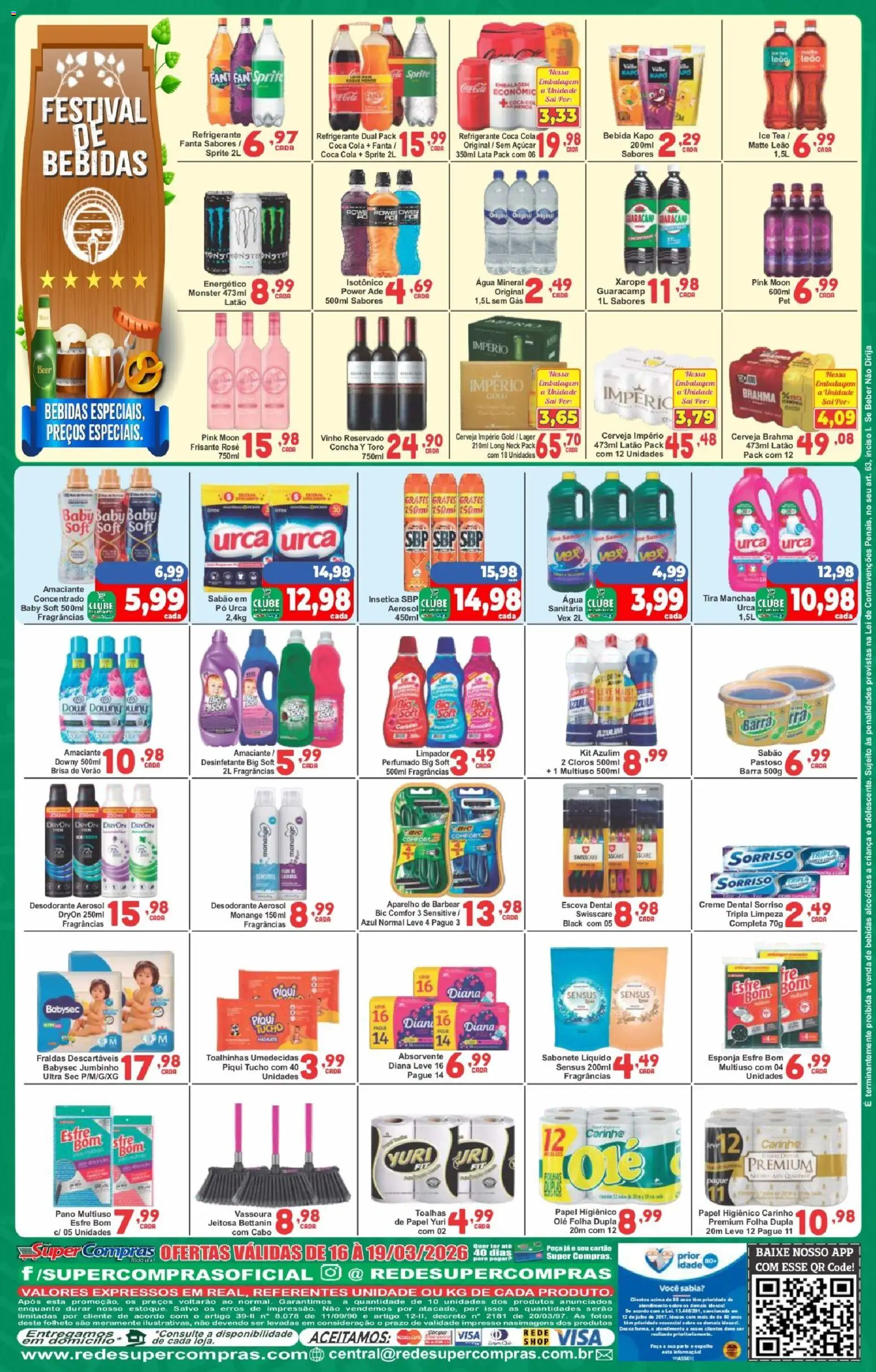 Rede Super Compras Folheto - válido de 16.03.2026 | Página: 4 | Produtos: Desodorante, Creme, Creme dental, Amaciante