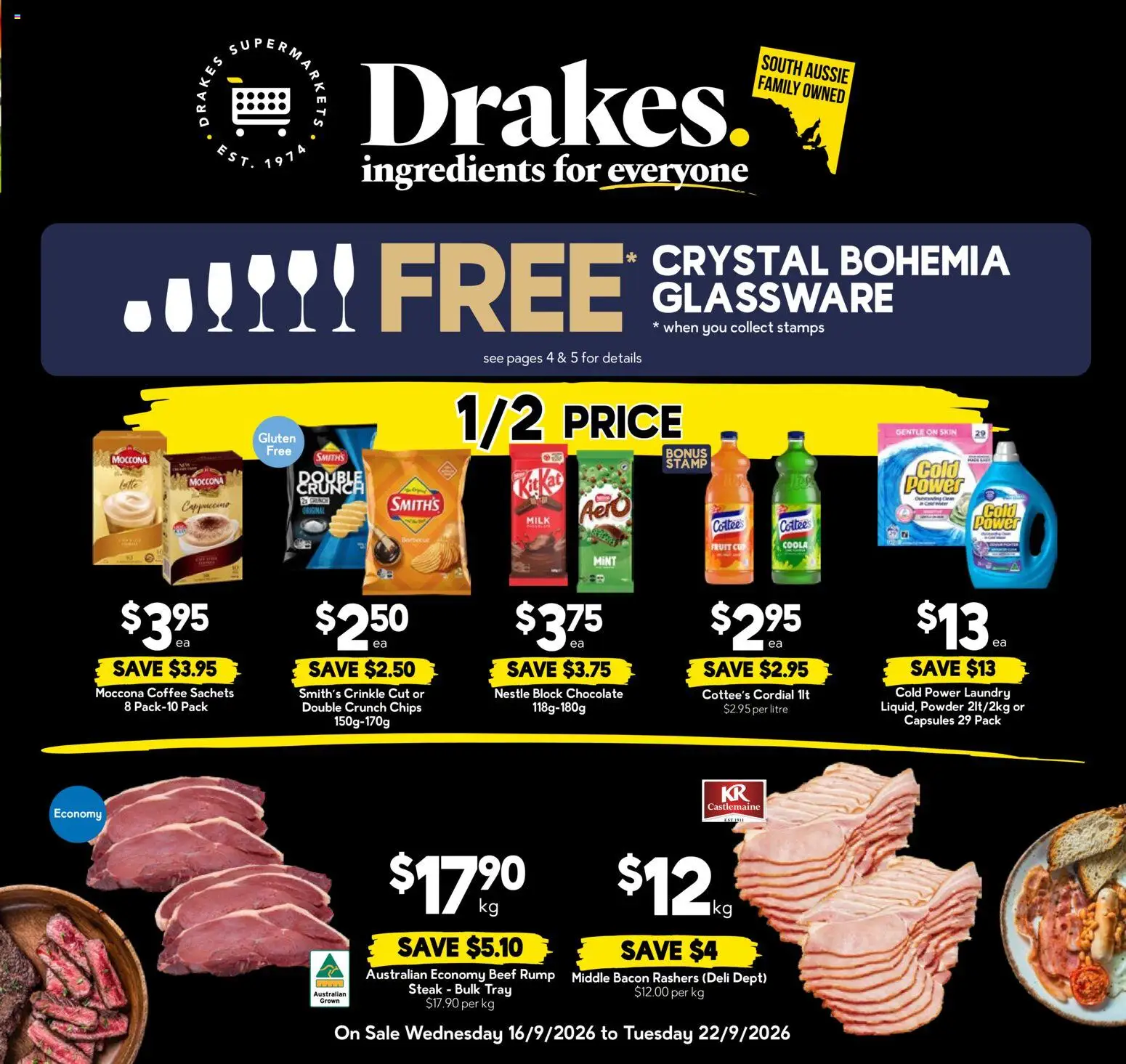 Drakes catalogue - valid from 16/09/2026 | Page: 3 | Products: Powder, Bacon, Coffee, Steak