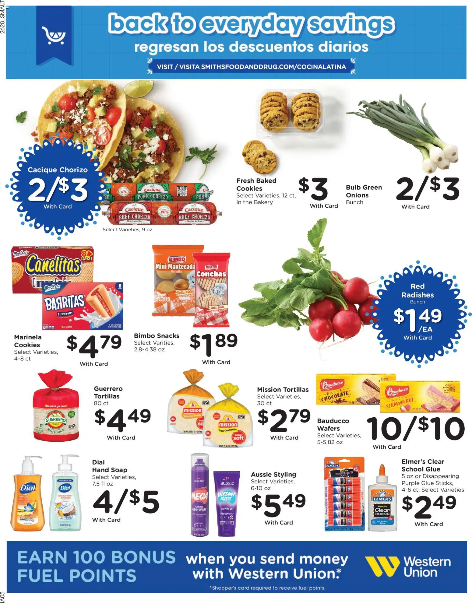 Smith's Weekly Ad - valid from 08/12/2026 | Page: 10 | Products: Chocolate, Pork, Wafers, Snacks