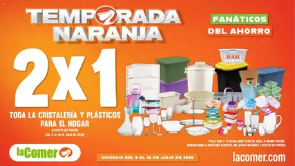Vista previa de La Comer folleto, nuevo folleto de la tienda, válido en México a partir del 08/07/2026