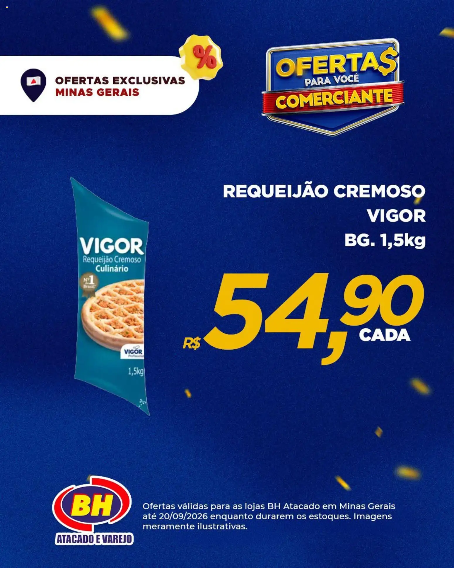 Supermercados BH Folheto - válido de 14/09/2026 | Página: 6 | Produtos: Requeijão