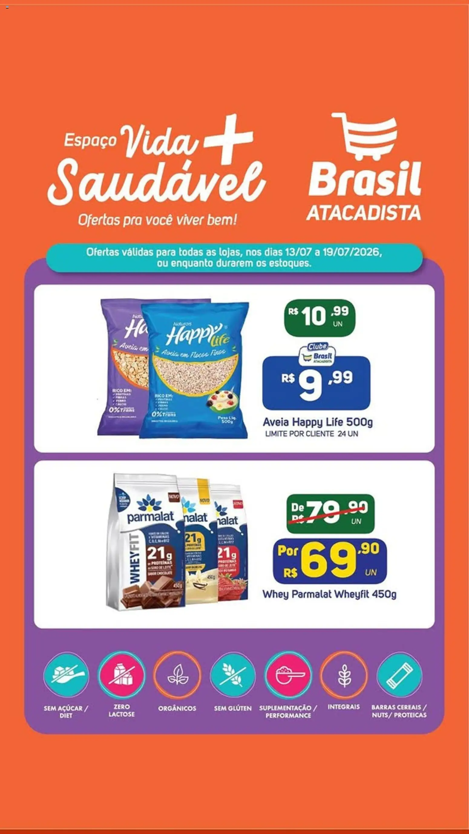 Brasil Atacadista Folheto - válido de 13/07/2026 | Página: 5 | Produtos: Cereais, Flocos, Aveia, Açúcar