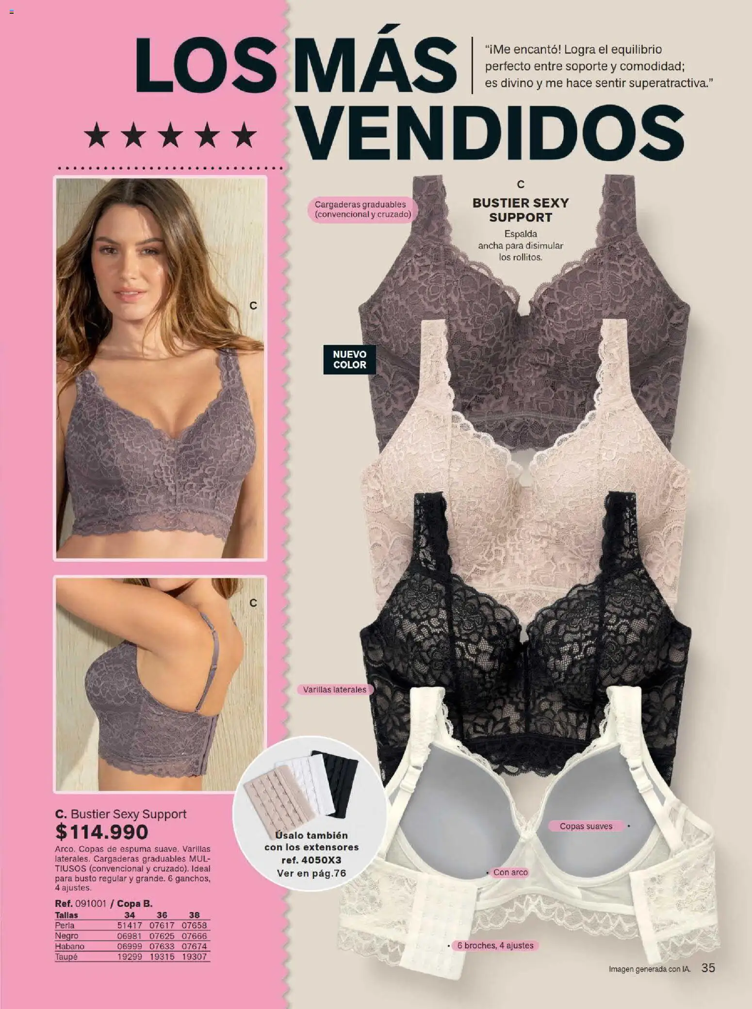 Leonisa revista - valida desde el 15/07/2026 | Página: 35 | Productos: Espuma