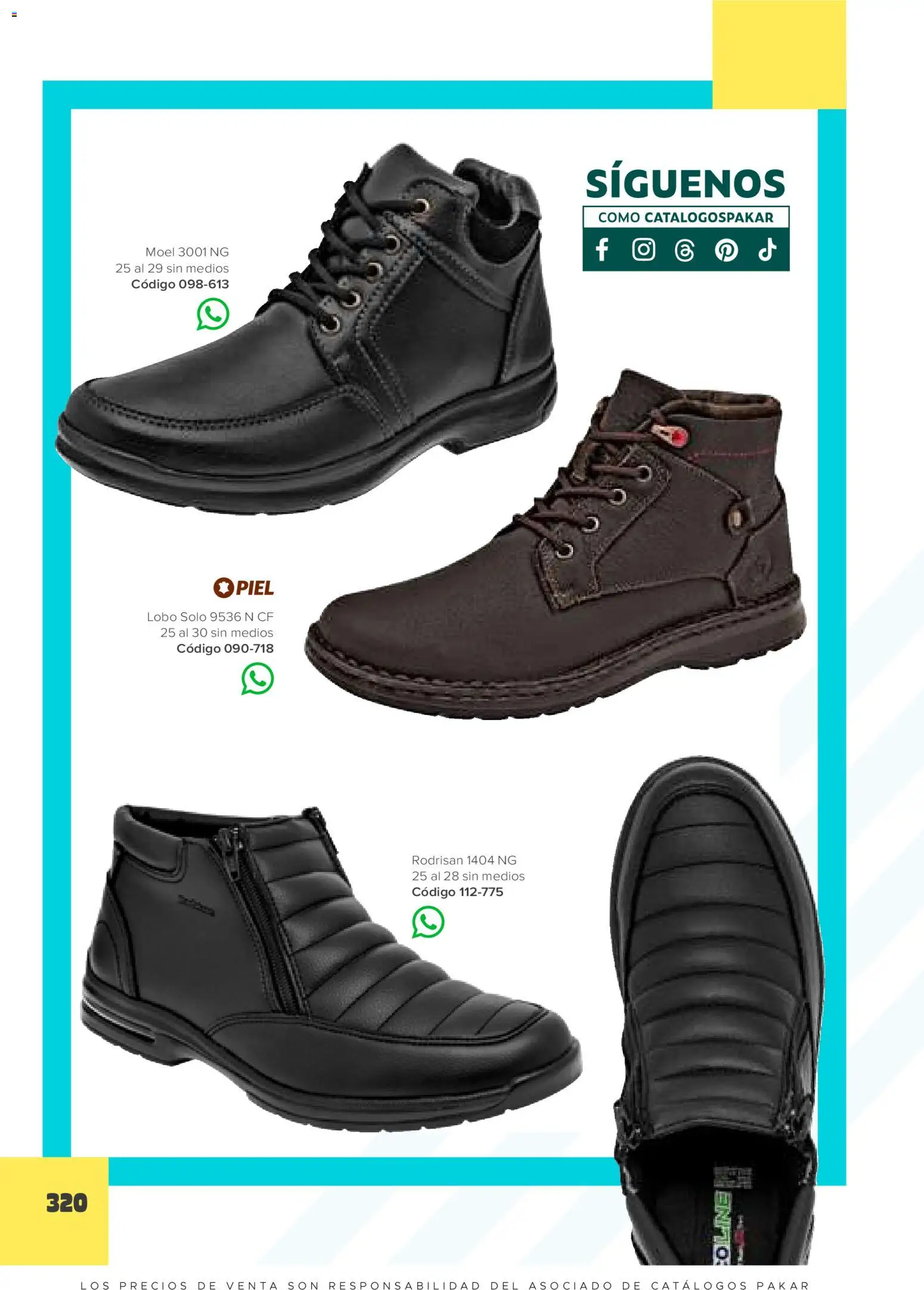 Nuevas ofertas de SC Pakar válidas en toda la República Mexicana desde el 30.01.2026. ¡Encuentra las mejores ofertas en SC Pakar catálogo Hombre! | Página: 320