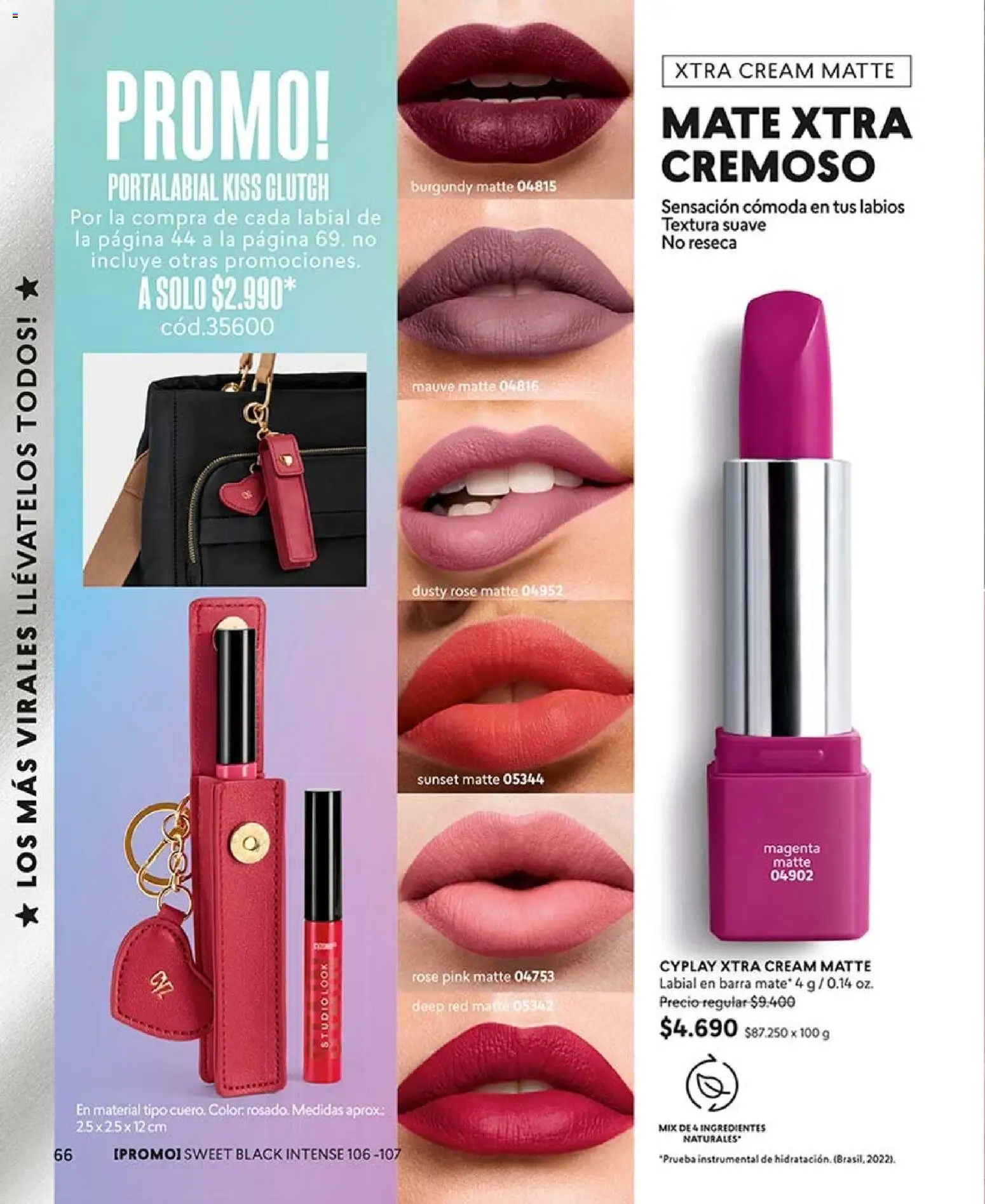 Catálogo CyZone Campaña 12 │ válido desde el 06.07.2026 | Página: 70 | Productos: Mate, Labial
