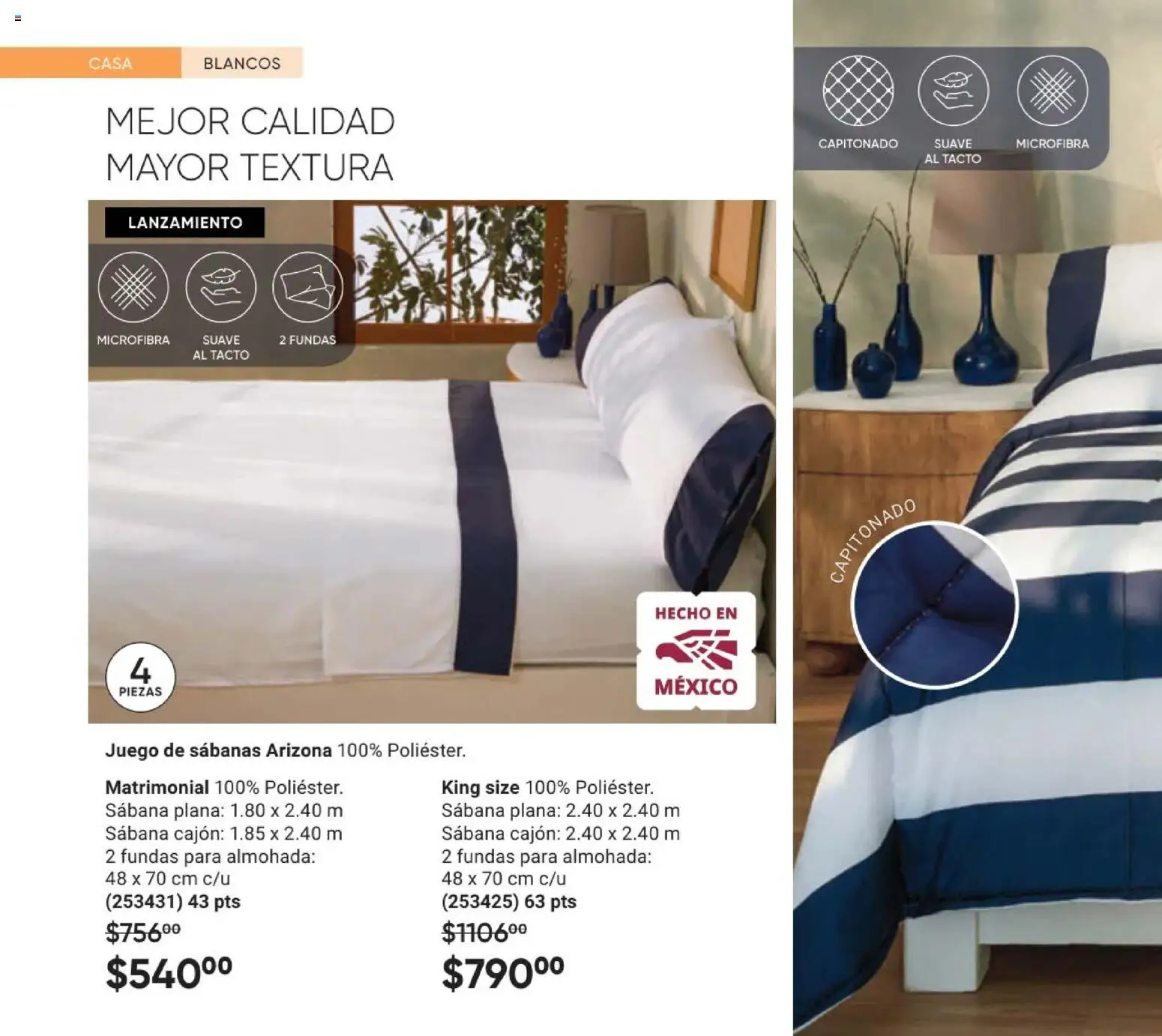 Nuevas ofertas de AVON válidas en toda la República Mexicana desde el 11/09/2026. ¡Encuentra las mejores ofertas en AVON Casa & Estilo 14 2026! | Página: 2 | Productos: Juego, Almohada, Sabanas
