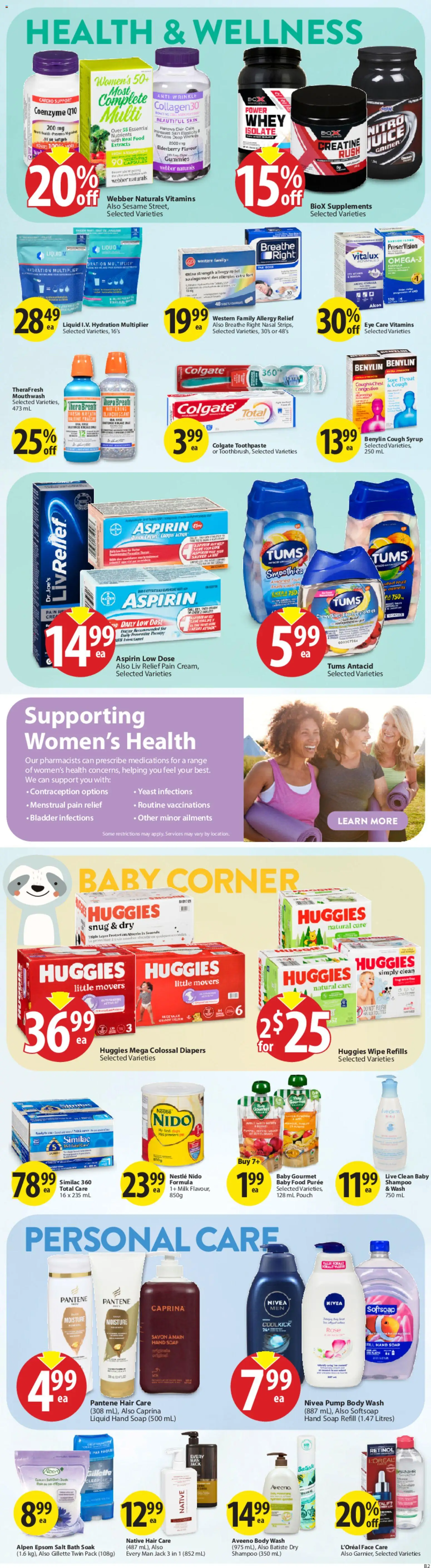 Save on foods flyer valid from 30.04.2026 | Page: 19 | Products: Shampoo, Soap, Body wash, Bath
