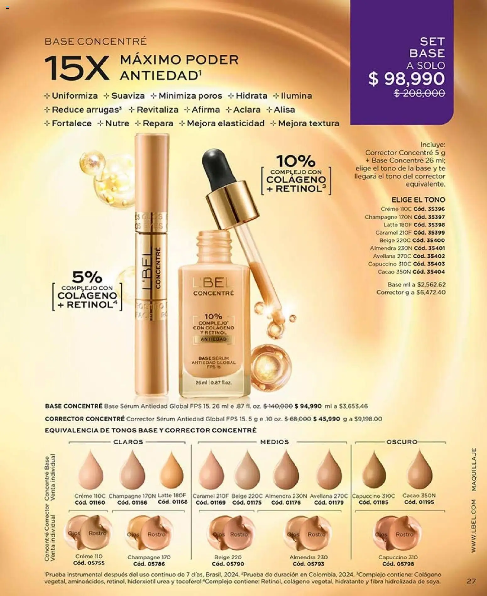 L'Bel revista - valida desde el 07/08/2026 | Página: 27 | Productos: Té, Almendra, Individual, Corrector