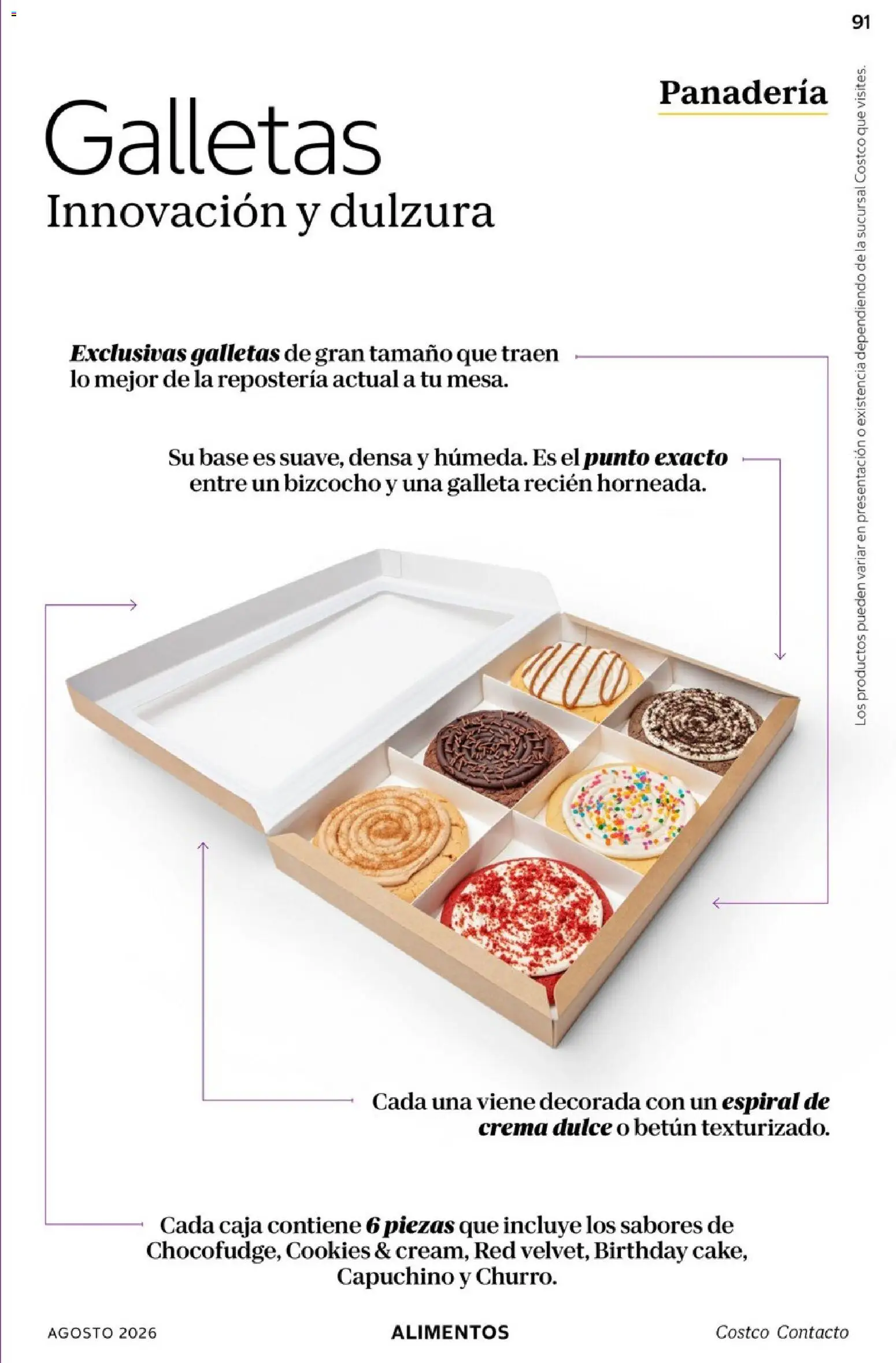 Nuevas ofertas de Costco válidas en toda la República Mexicana desde el 01/08/2026. ¡Encuentra las mejores ofertas en Costco catálogo Agosto! | Página: 91 | Productos: Crema, Galletas, Dulce, Caja