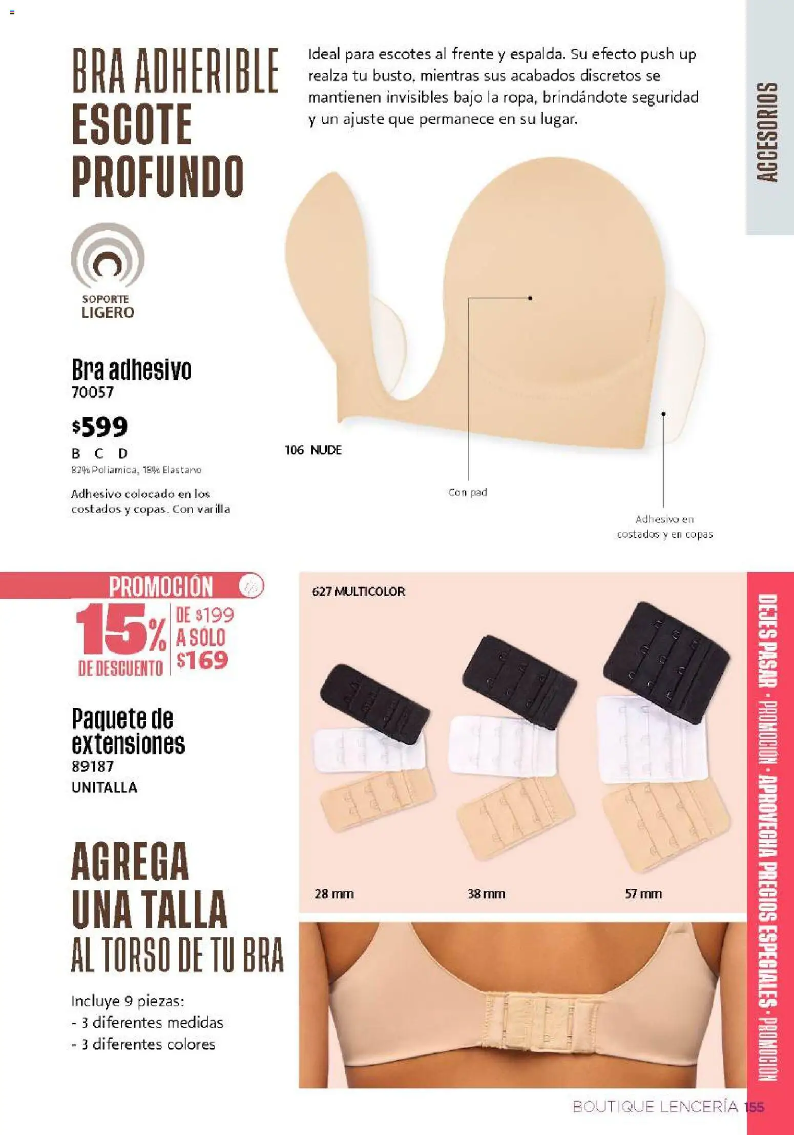 Nuevas ofertas de Ilusión válidas en toda la República Mexicana desde el 01/08/2026. ¡Encuentra las mejores ofertas en Ilusión catálogo Otoño! | Página: 157 | Productos: Lenceria