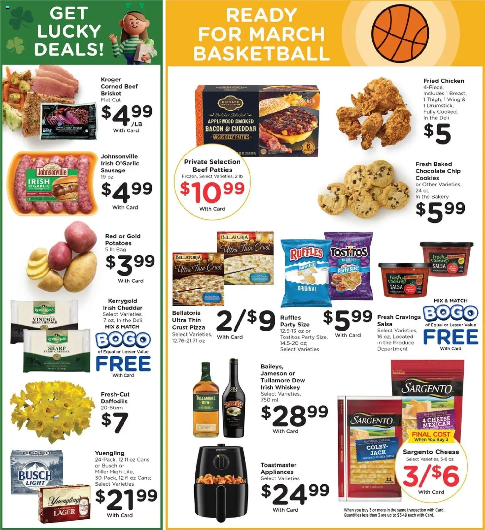 Pick ‘n Save Weekly Ad - valid from 11.03.2026 | Page: 4 | Products: Whiskey, Potatoes, Sausage, Bag
