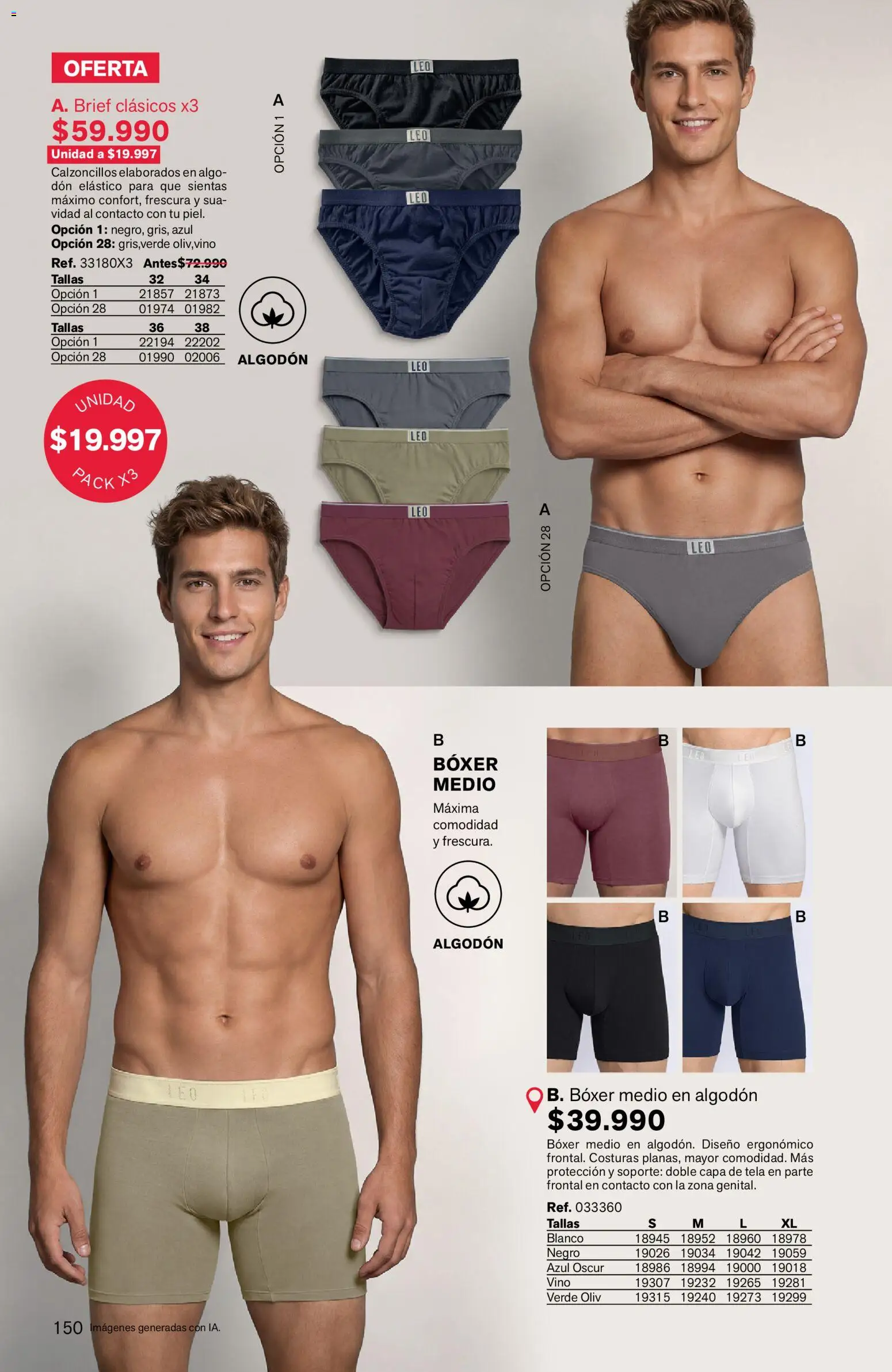 Leonisa revista - valida desde el 24/08/2026 | Página: 150 | Productos: Algodón, Vino