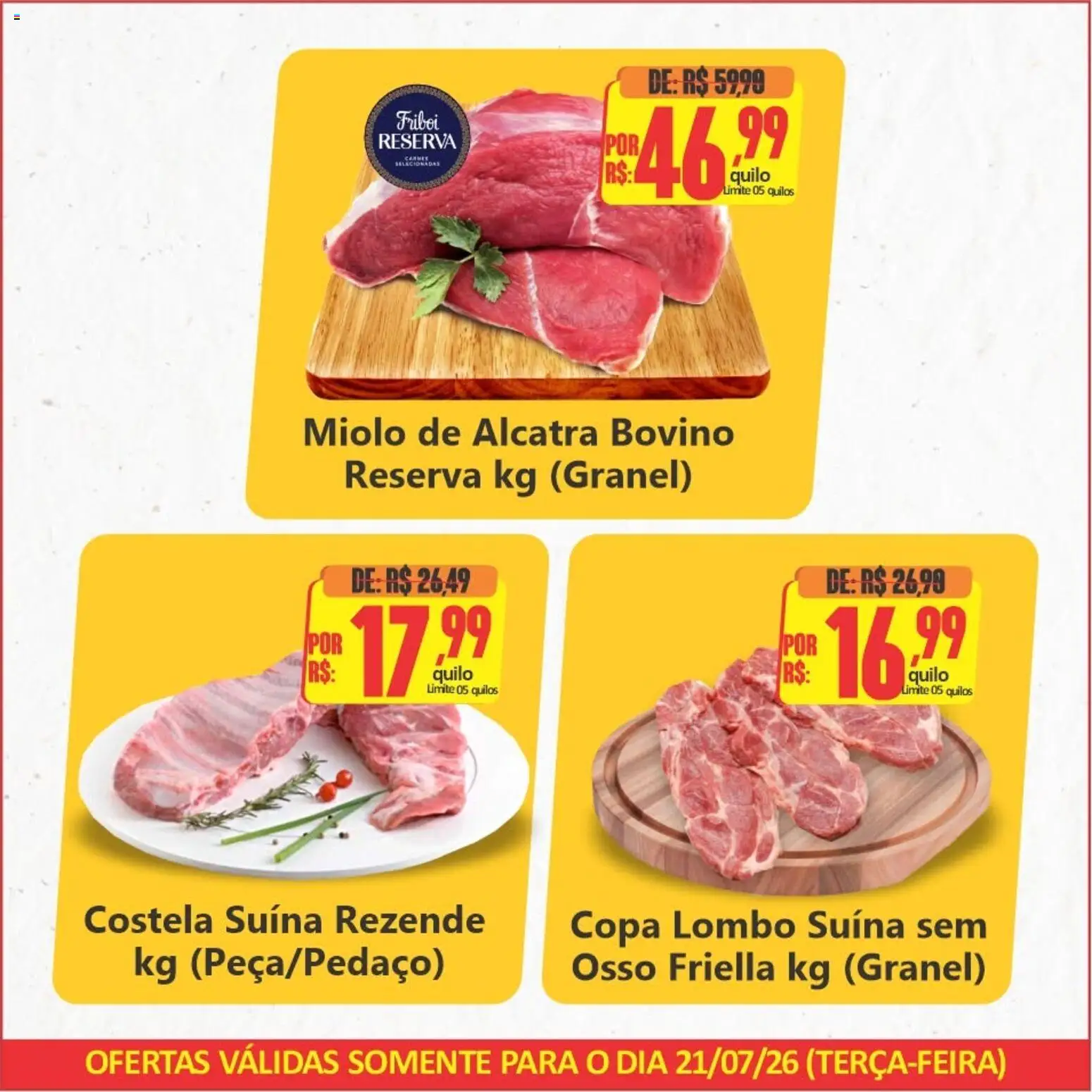 Big Supermercados Folheto - válido de 21/07/2026 | Página: 2 | Produtos: Alcatra, Lombo, Copa