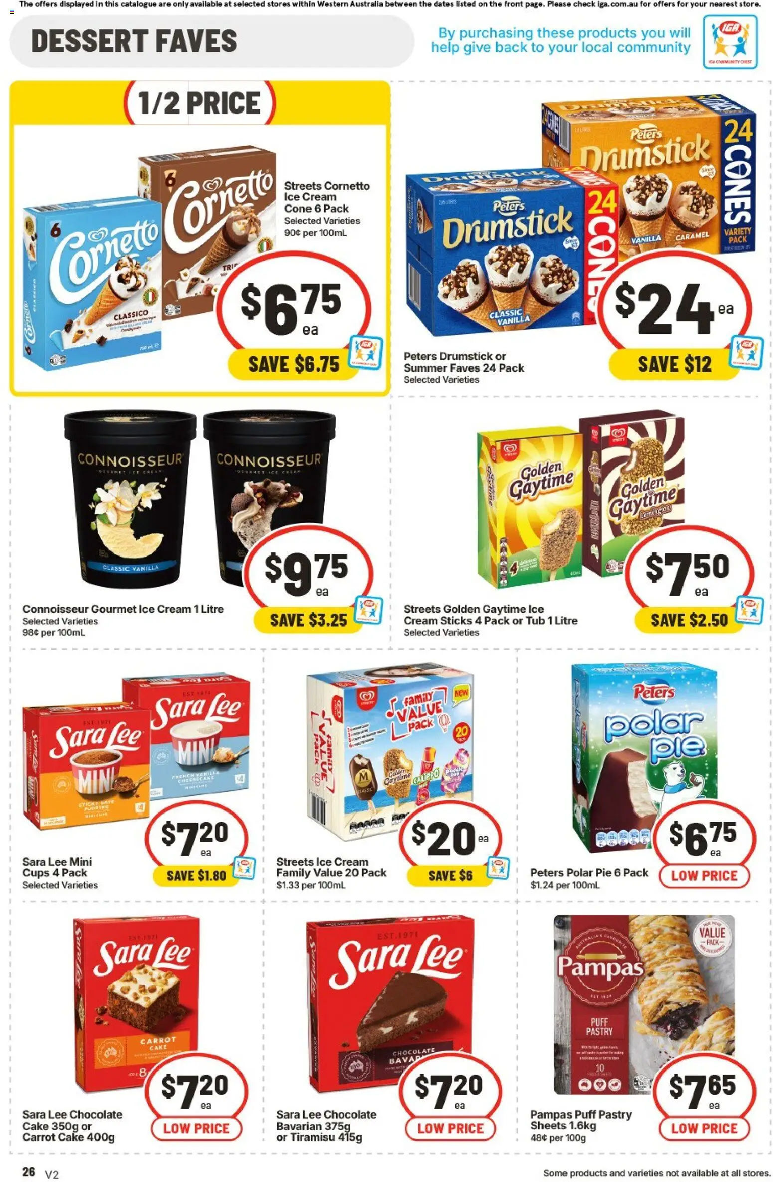 IGA catalogue - valid from 29/07/2026 | Page: 27 | Products: Cups, Cream, Pastry, Ice cream