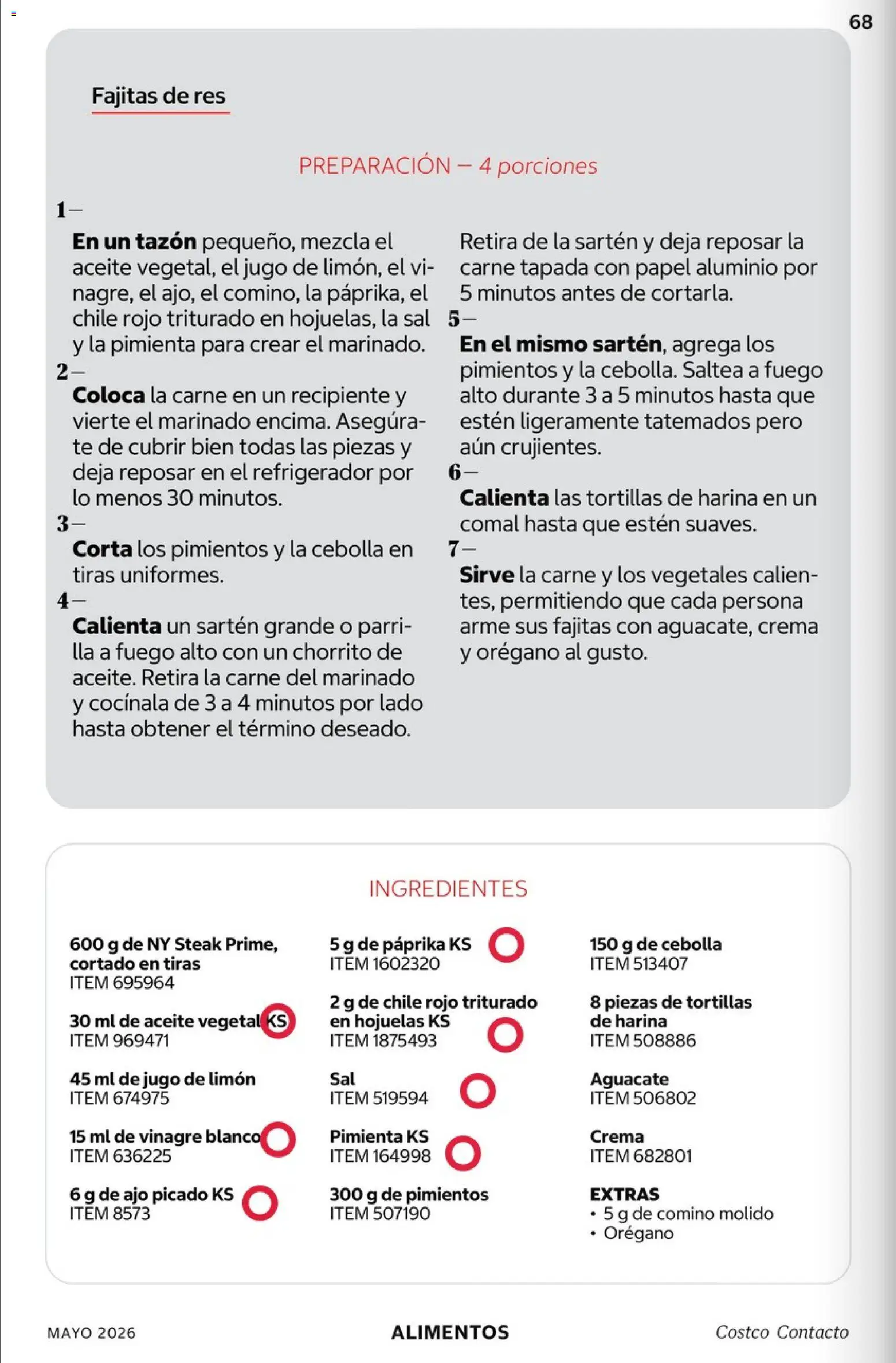 Nuevas ofertas de Costco válidas en toda la República Mexicana desde el 01.05.2026. ¡Encuentra las mejores ofertas en Costco Revista Mayo 2026! | Página: 68 | Productos: Pimienta, Aceite, Hojuelas, Orégano